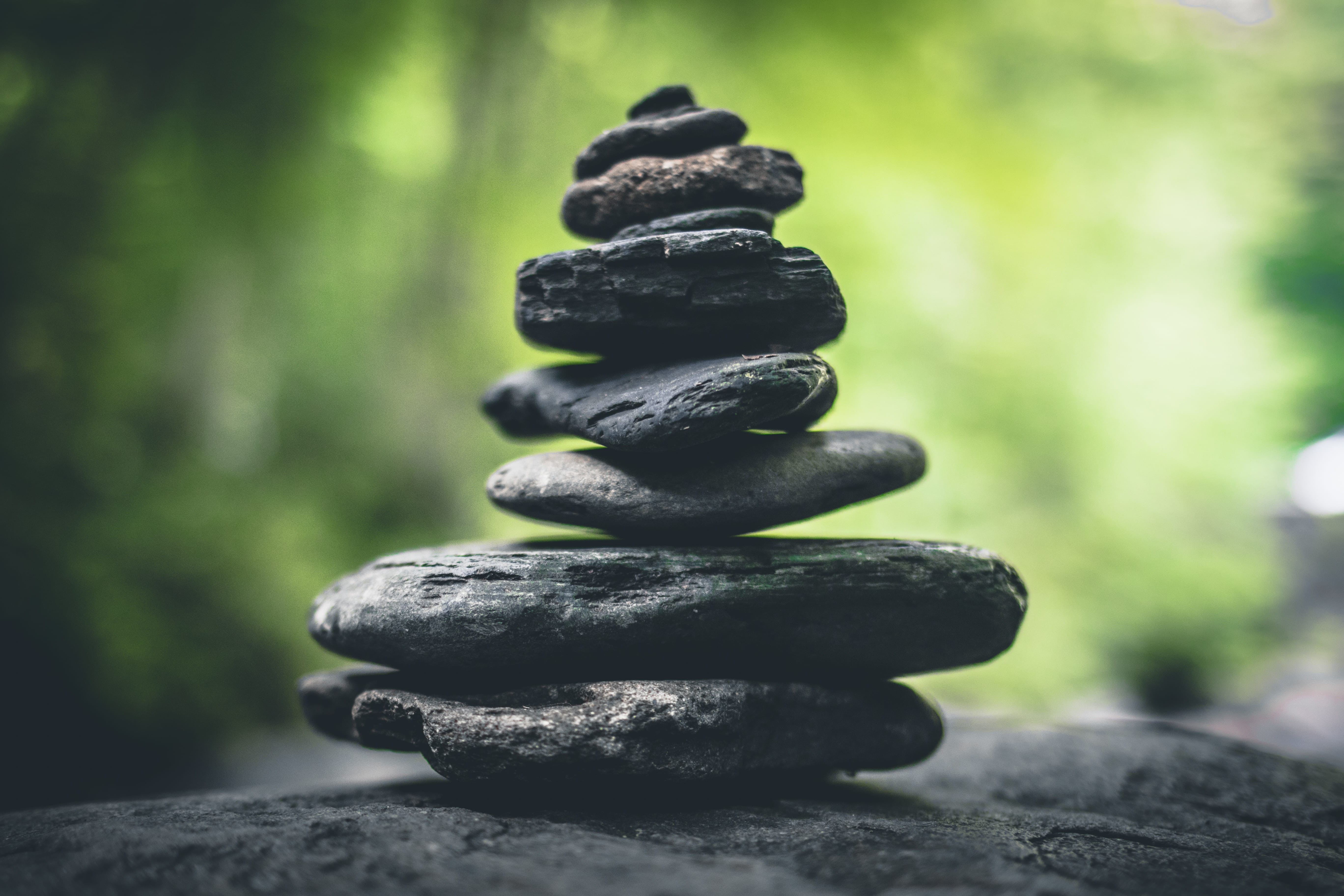 contemplation, mountain, stone Material, black Color, beauty In Nature, spa Treatment, buddhism, heap, wellbeing, sky, stack, smooth, pile, stability, stacking, HD Wallpaper