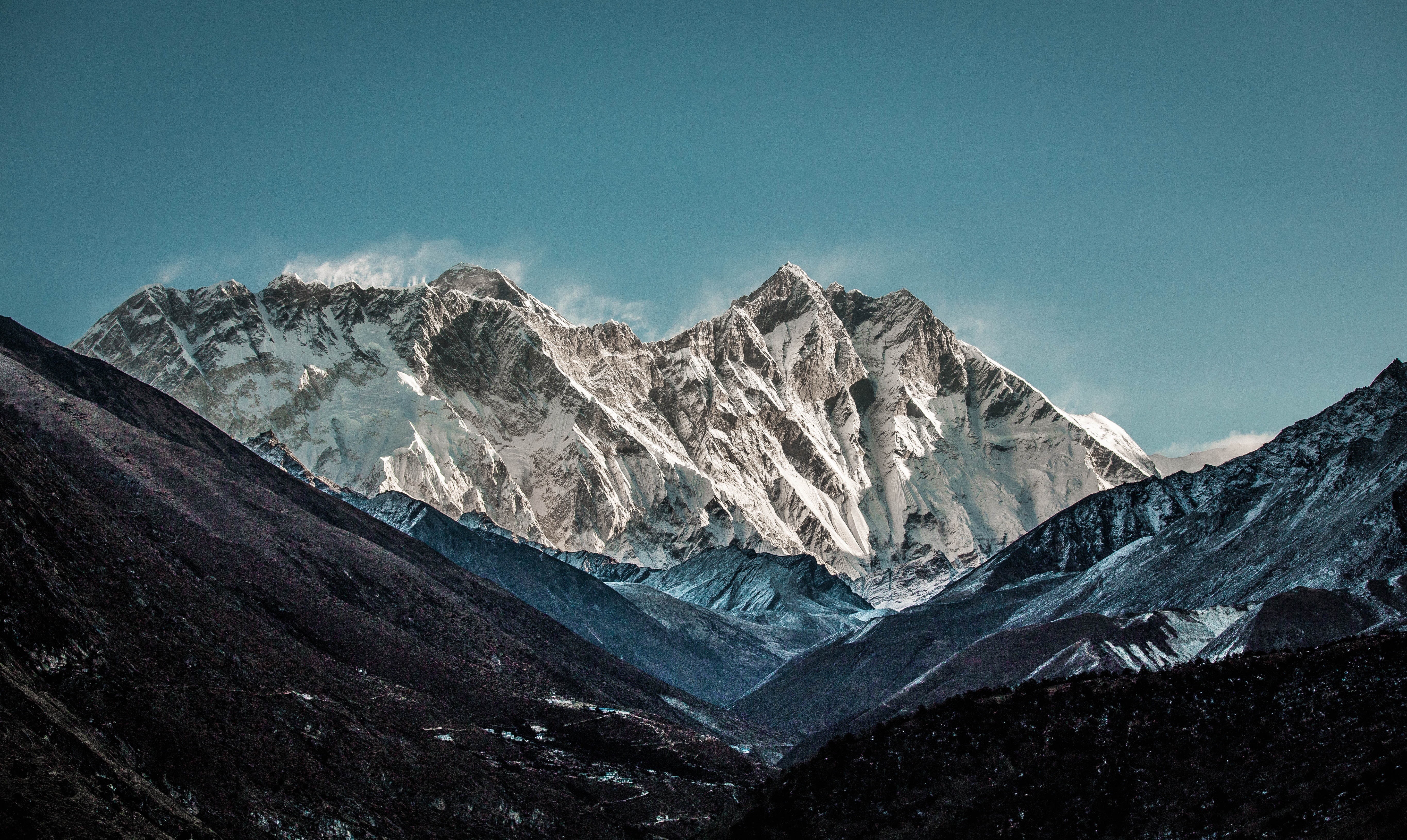 ice, no people, mountain, mountains, environment, glacier, beauty in nature, 5K, covered, mountain range, scenics - nature, non-urban scene, formation, HD Wallpaper