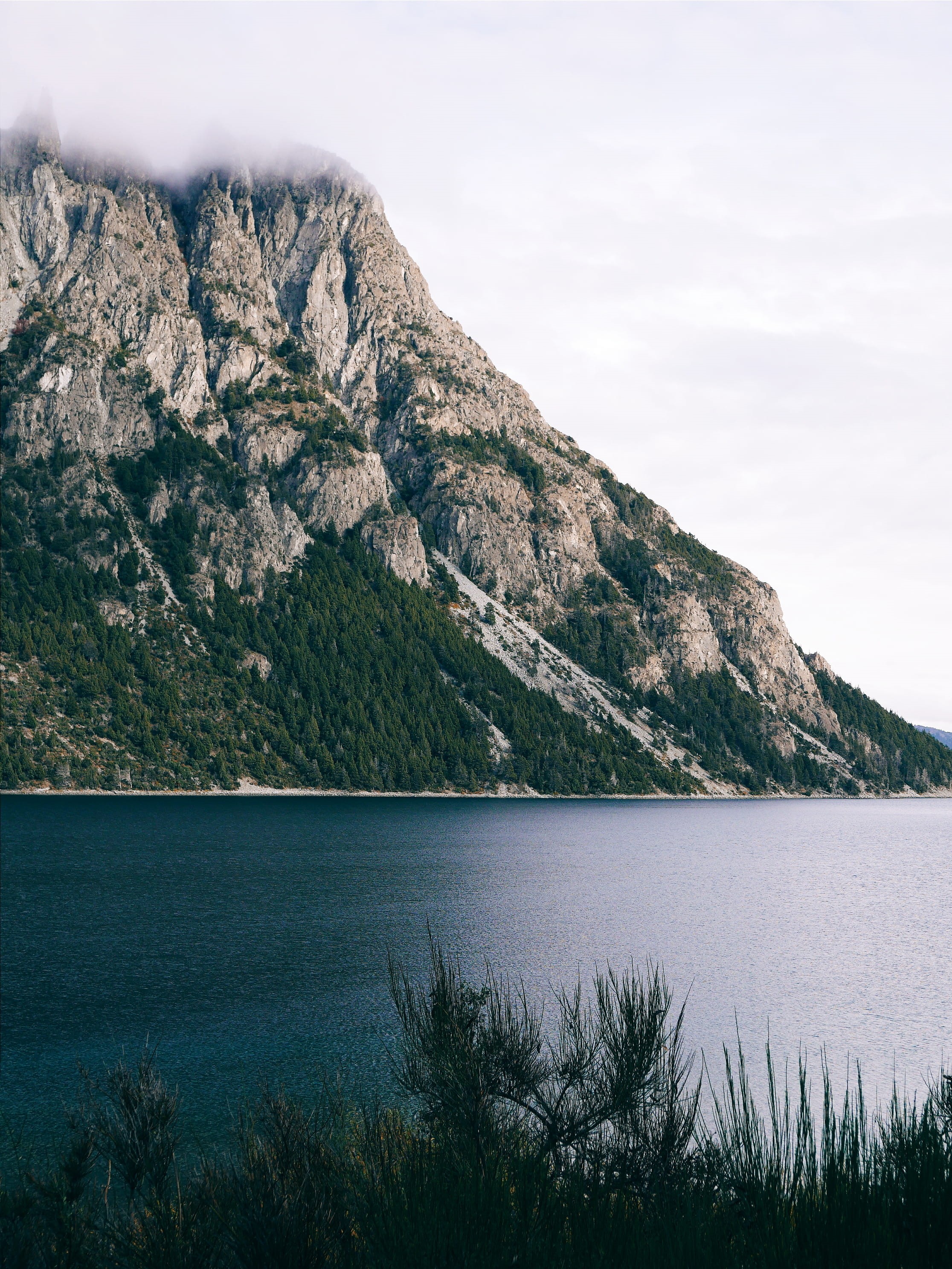 idyllic, growth, water, scenics - nature, argentina, mountain peak, non-urban scene, lake, moutain, mountain range, 2K, san carlos de bariloche, day, mountain, Phone HD Wallpaper