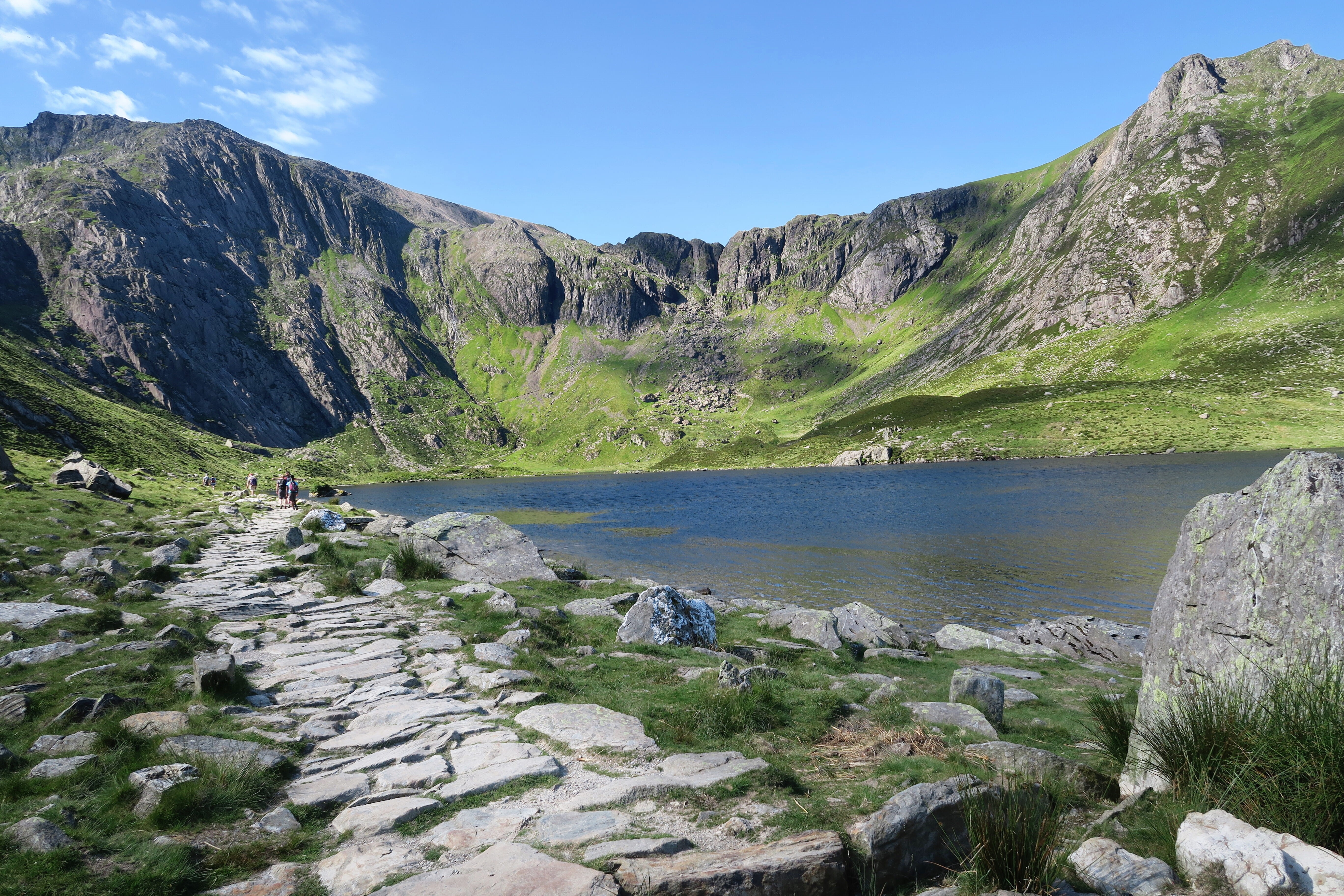 5K, flowing water, non-urban scene, snowdon, mountain lake, water, rock, snowden, united kingdom, outdoors, tranquil scene, solid, mountains, mountain, HD Wallpaper