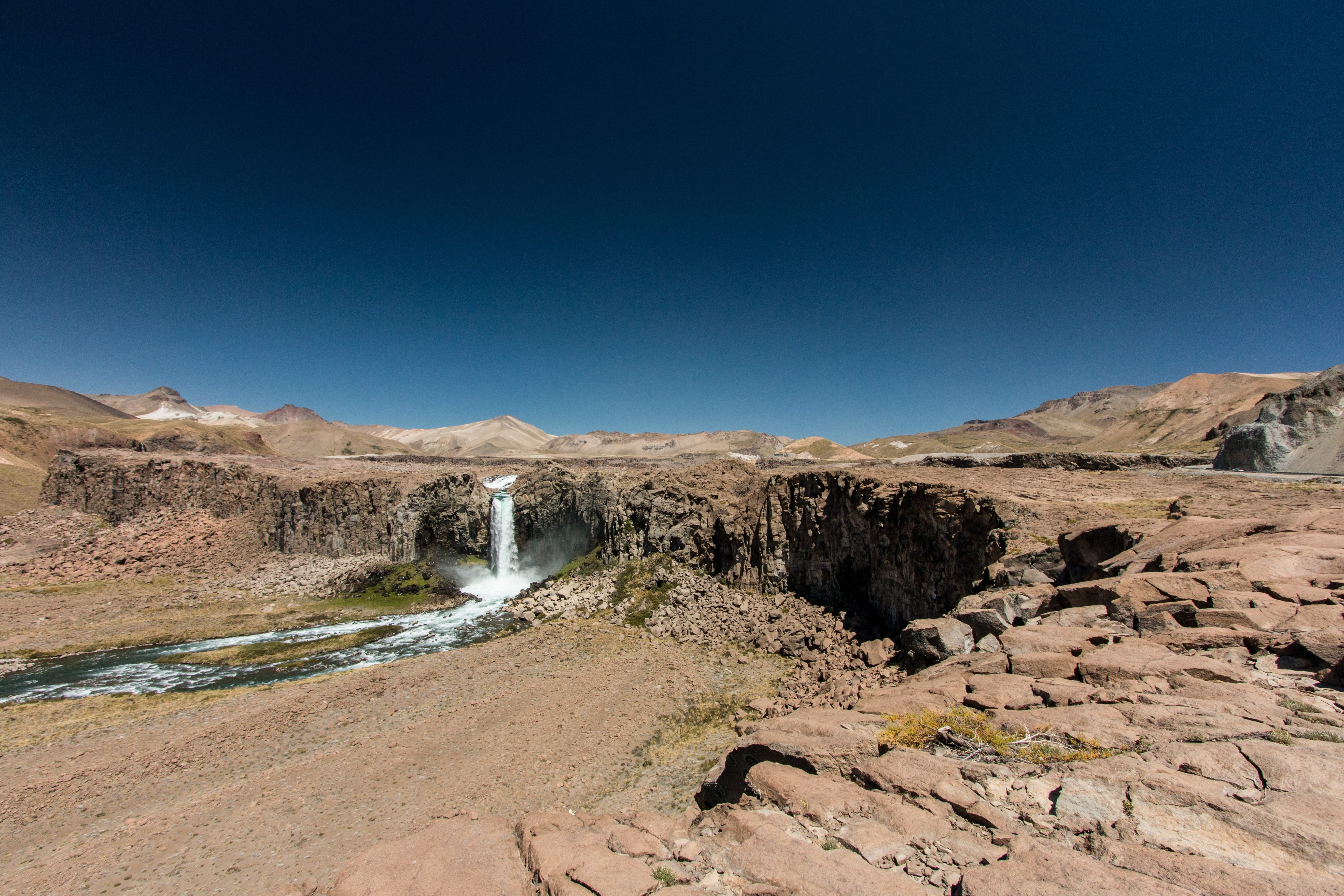 solid, semi-arid, climate, tranquility, mountain, rock formation, tranquil scene, south america, rock - object, clear sky, environment, andes, scenics - nature, HD Wallpaper