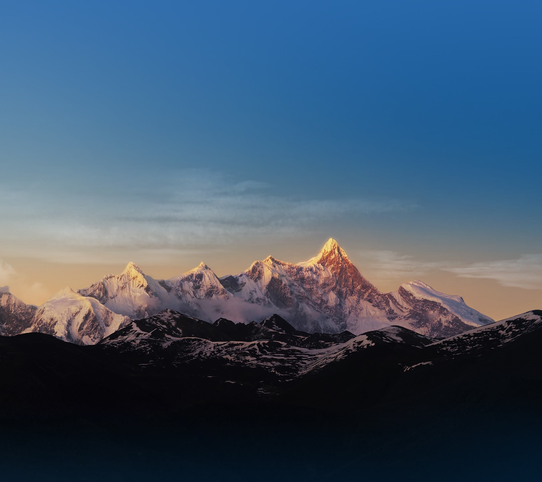 cold temperature, snow, non-urban scene, everest, landscape, sky, nepal, mount, idyllic, mountain, tranquil scene, environment, cloud - sky, no people, HD Wallpaper