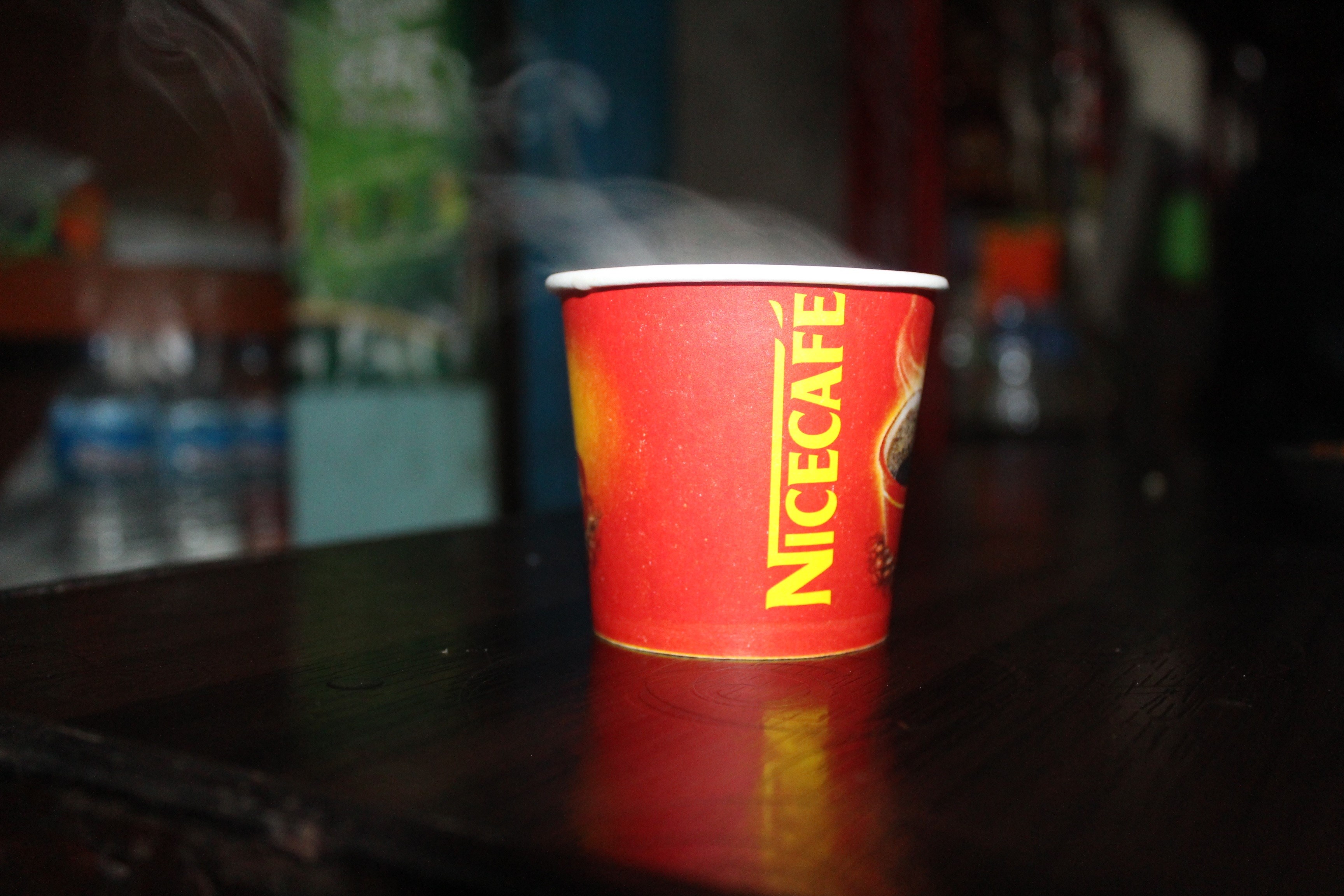 still life, red, tea, coffee, close-up, illuminated, drink, mug, communication, food and drink, text, leisure, pokhara, no people, focus on foreground, HD Wallpaper