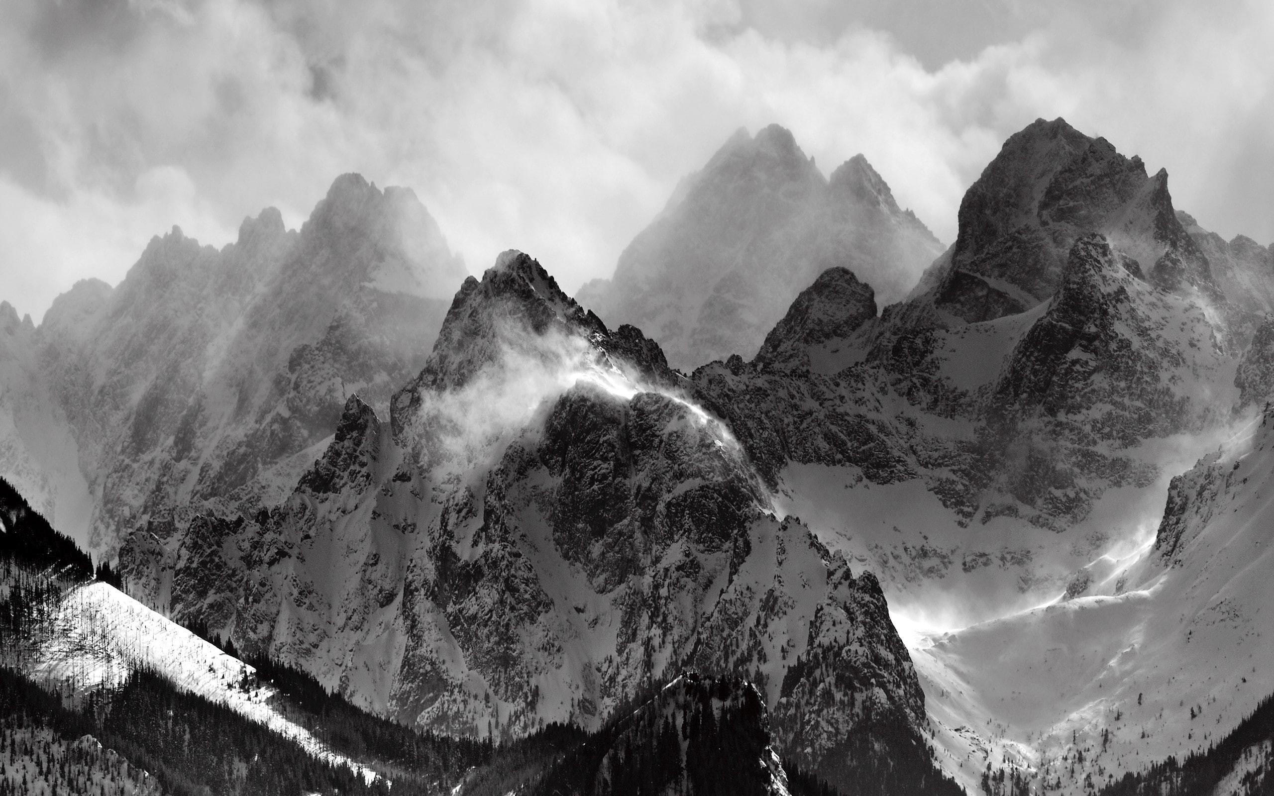 mist, landscape, Mount Everest, photography, ice, 2K, nature, HD Wallpaper