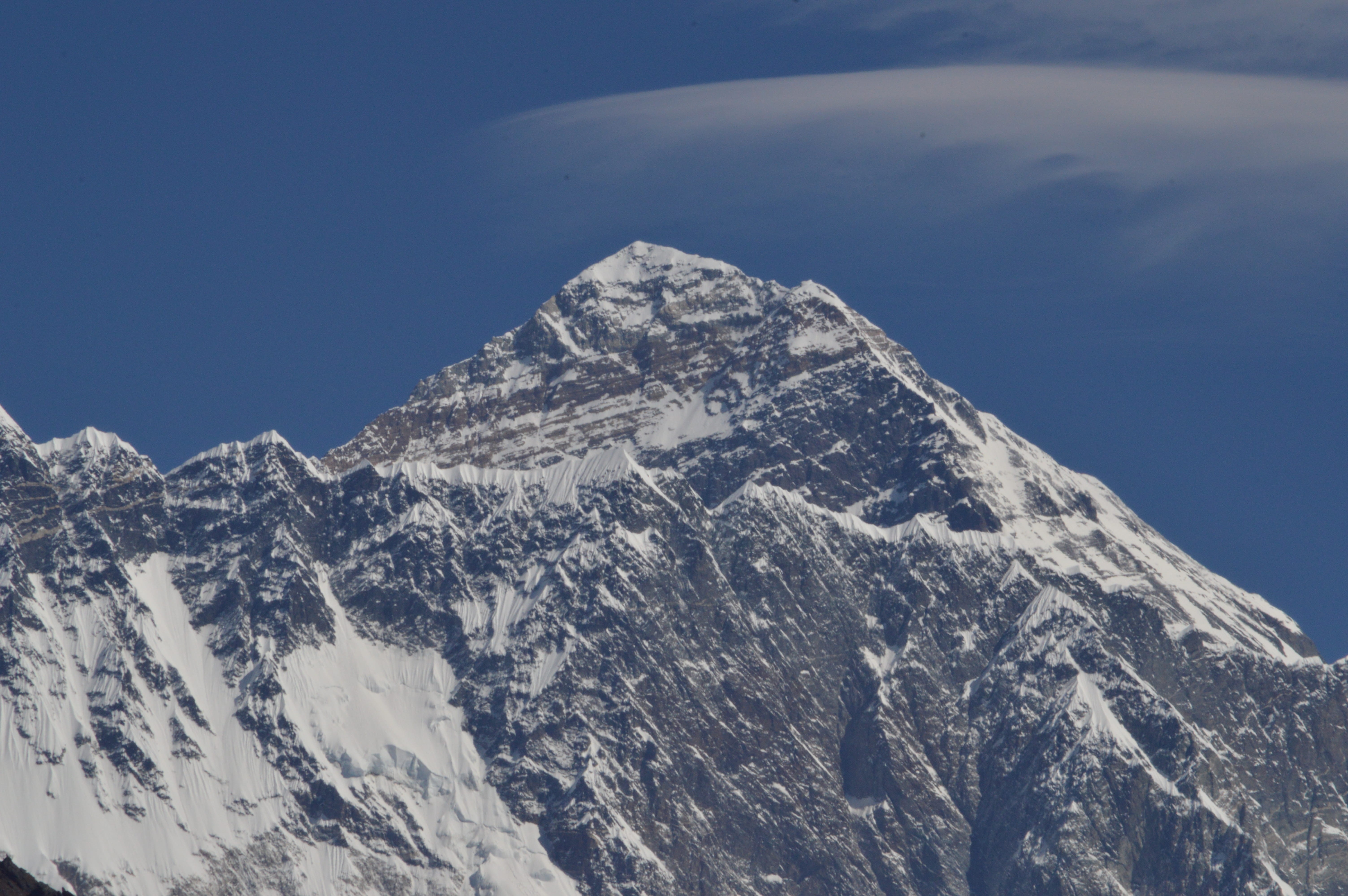 mountain, snow, nepal, no people, scenics - nature, formation, mountain range, nature, snowcapped mountain, mount everest, winter, day, cold temperature, HD Wallpaper