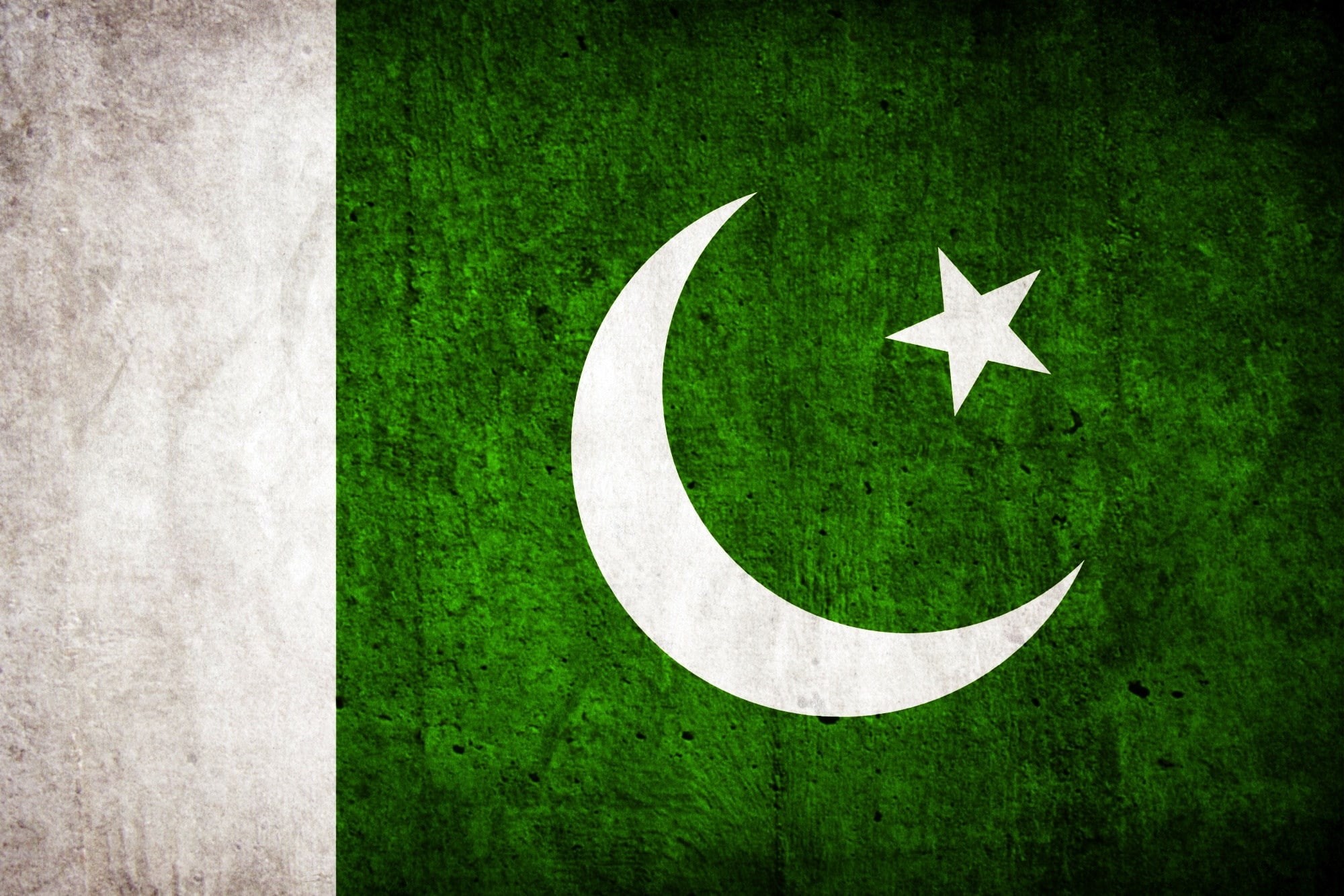 star shape, white color, patriotism, flag of pakistan, symbol, no people, 1080P, flag, outdoors, textured effect, travel, plant, growth, green color, copy space, HD Wallpaper