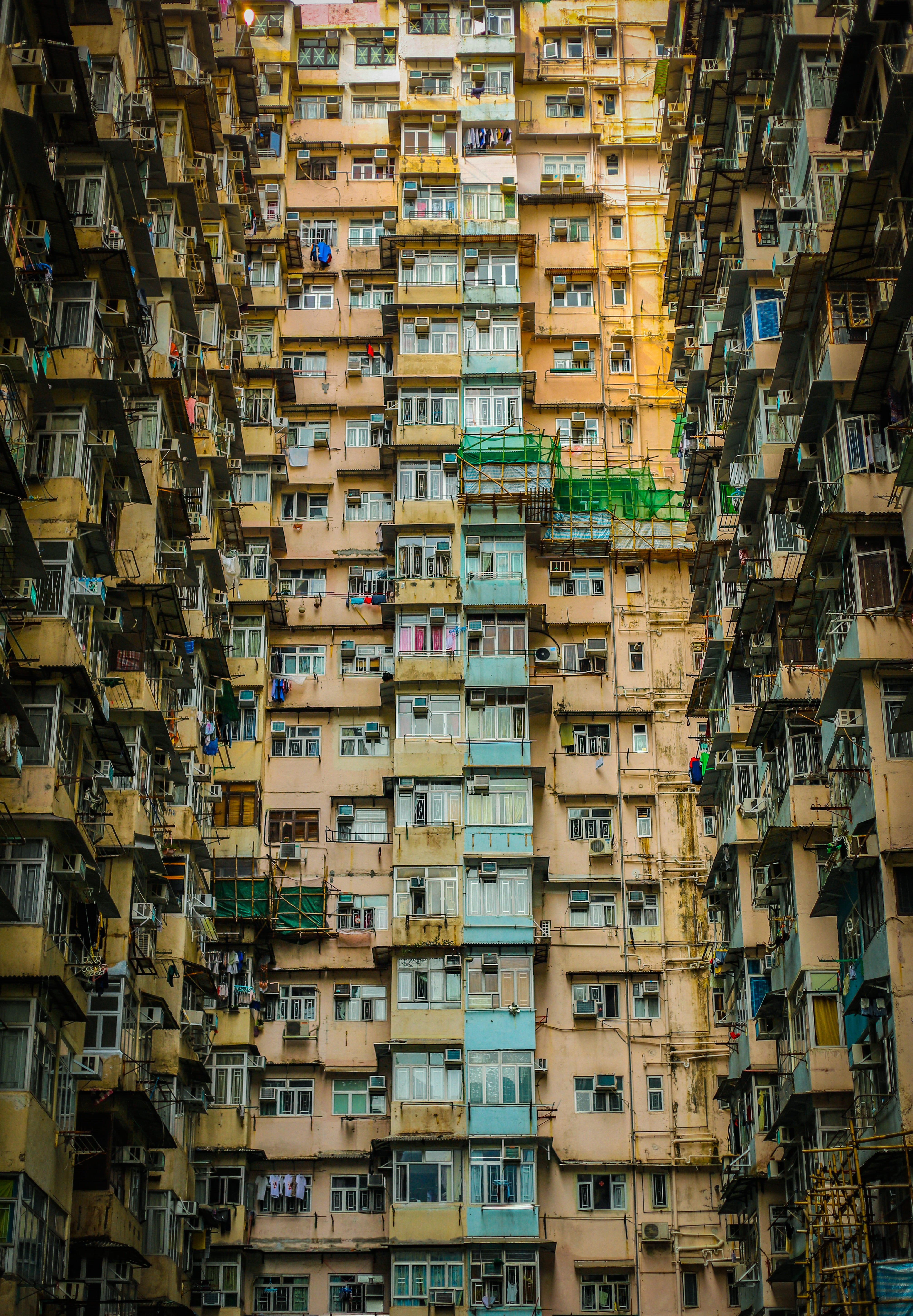 china - East Asia, no People, brown, apartment, asia, crowded, built Structure, angle, complex, green, concrete, low, poverty, street, architecture, window, Phone HD Wallpaper