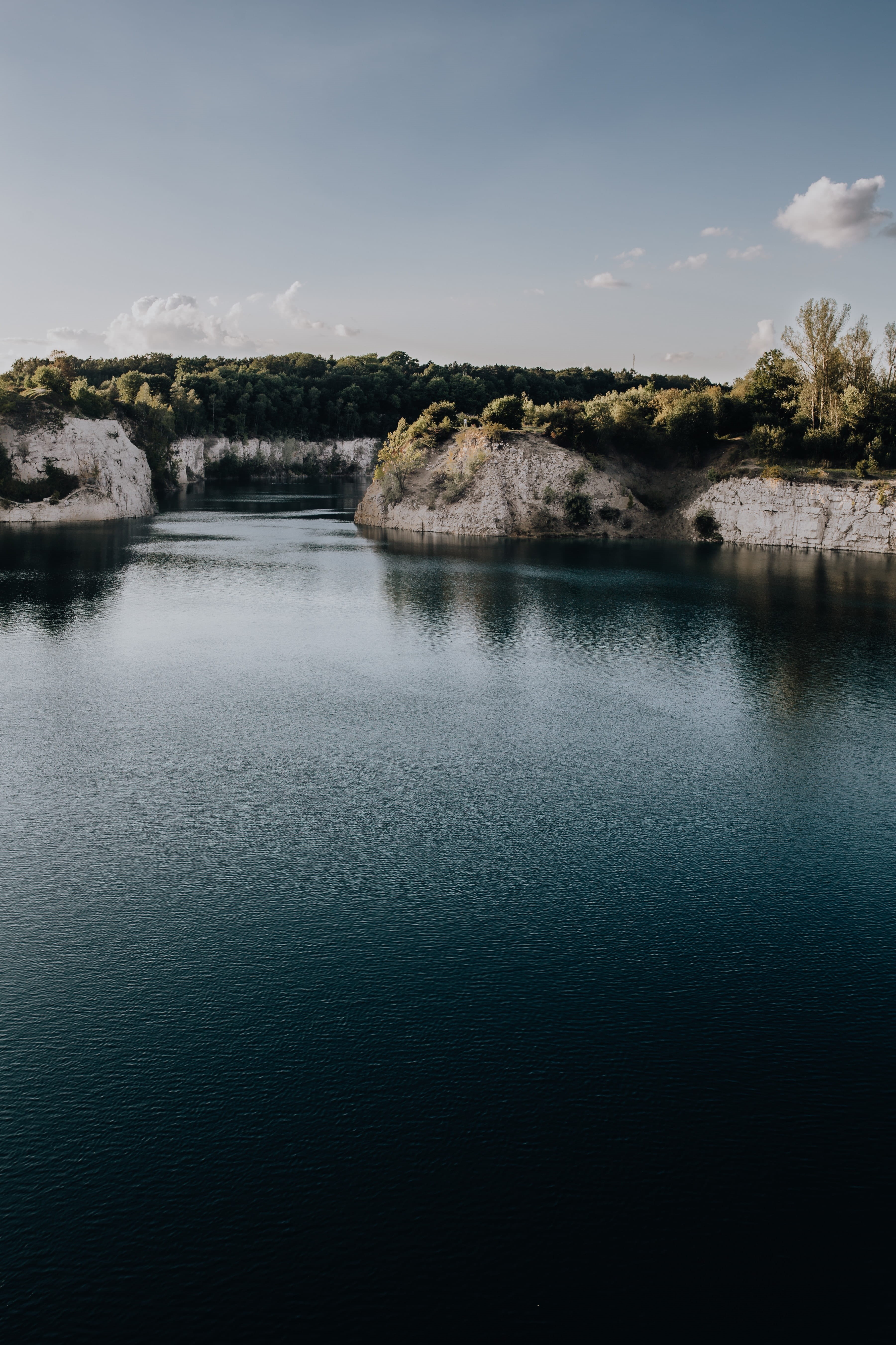 tranquility, reflection, 5K, non-urban scene, no people, Poland, waterscape, krakow, architecture, nature, limestone, cliff, day, tree, tranquil scene, Phone HD Wallpaper