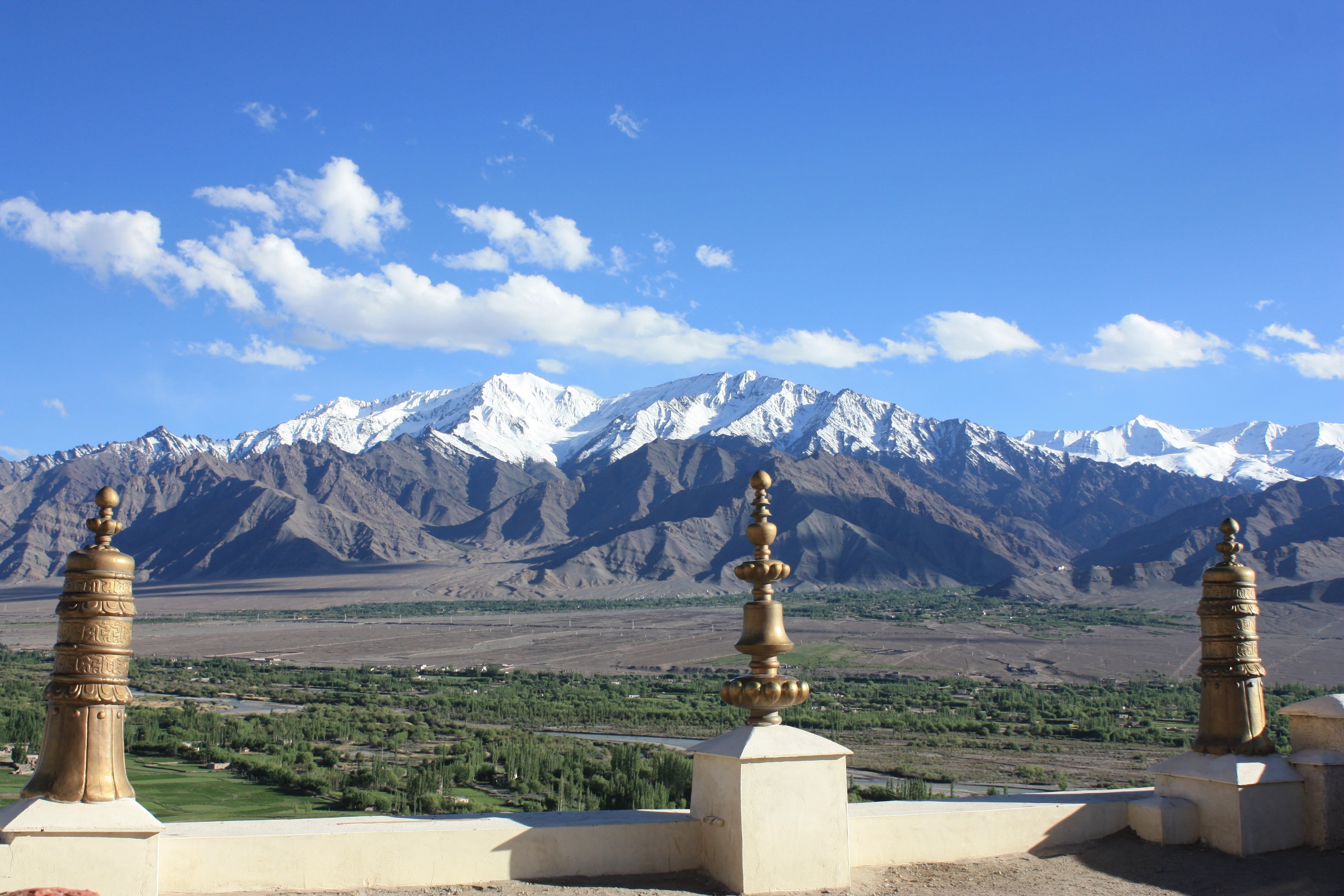 environment, ladakh, monastery, 4K, nubra, built structure, landscape, scenics - nature, travel destinations, mountain, architecture, nature, winter, snow, HD Wallpaper