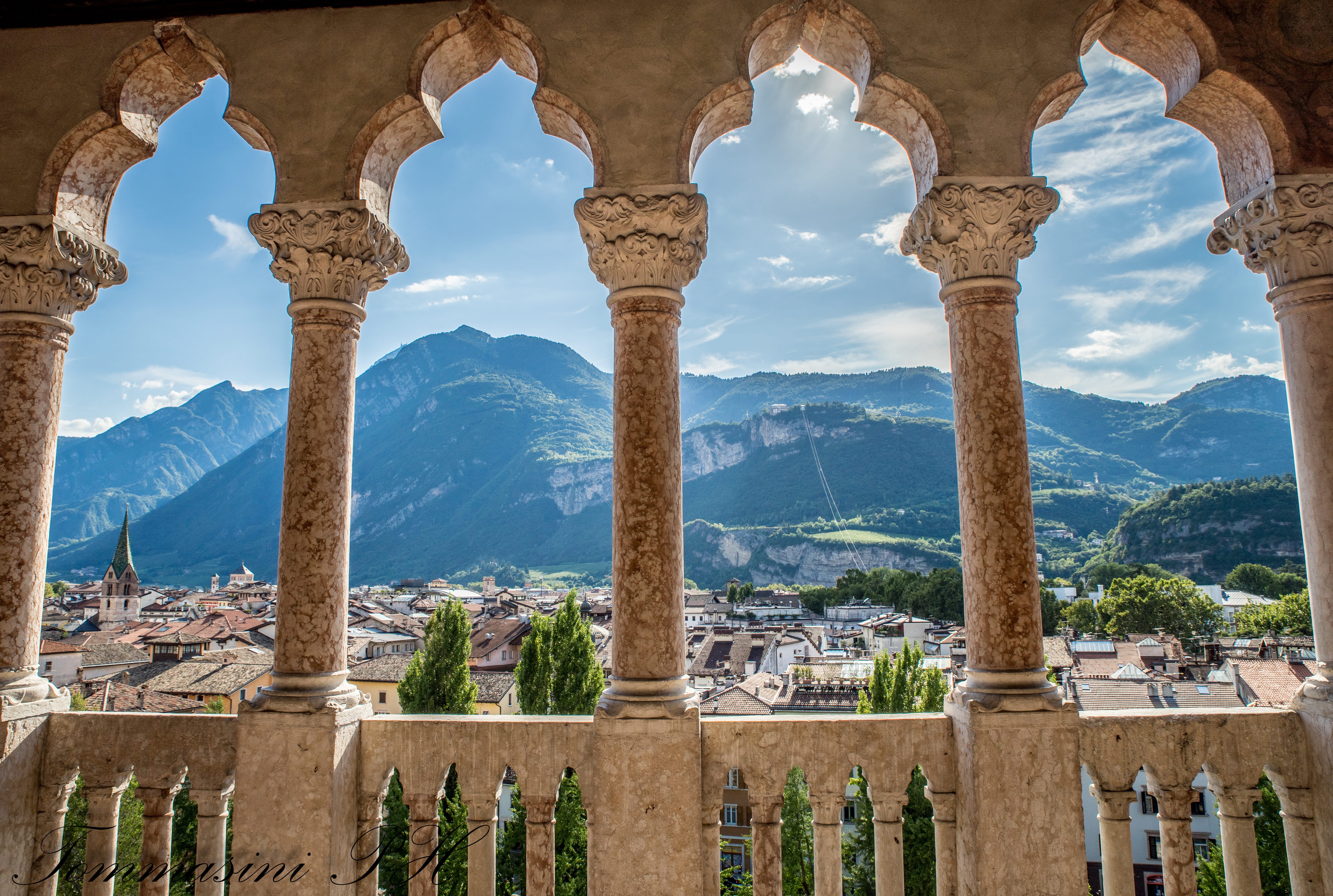 landscape, museo, trento, building, travel destinations, no people, ancient, mountain, history, the past, arch, architectural column, nature, built structure, HD Wallpaper