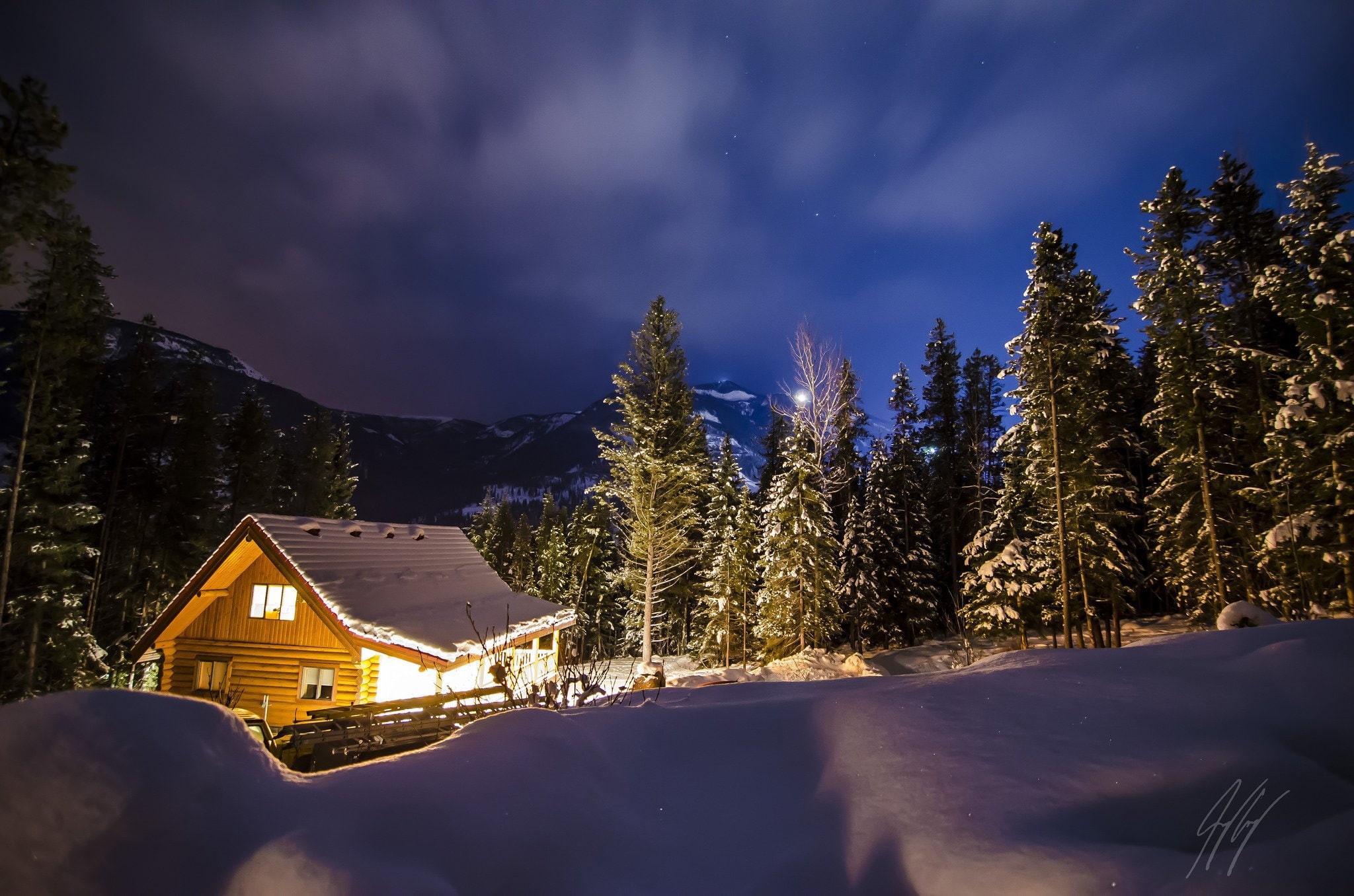 frozen, landscapes, nature, montagne, neige, 1080P, snow, hiver, winter, HD Wallpaper