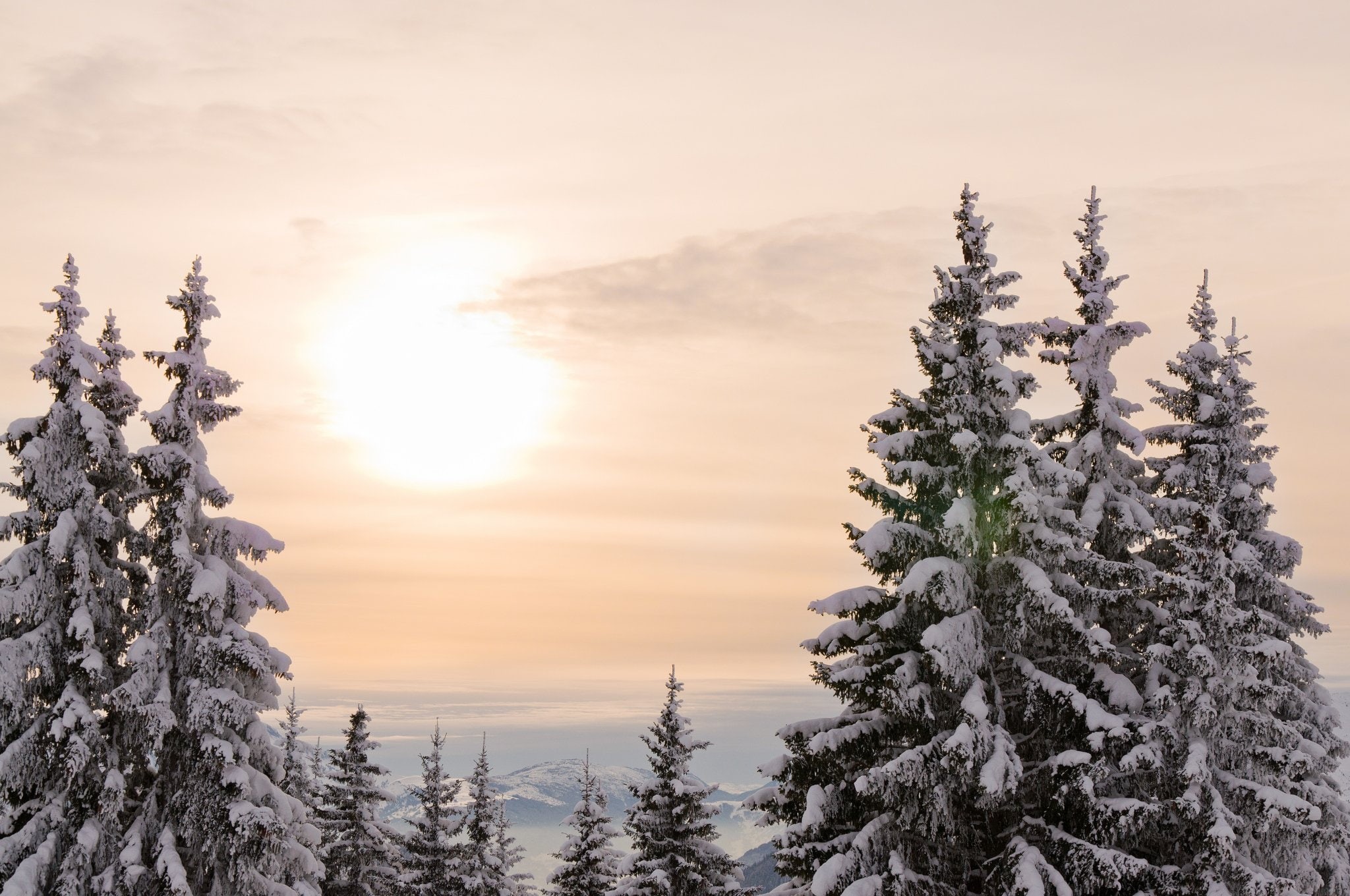 nature, hiver, neige, landscapes, snow, montagne, winter, 1080P, frozen, HD Wallpaper