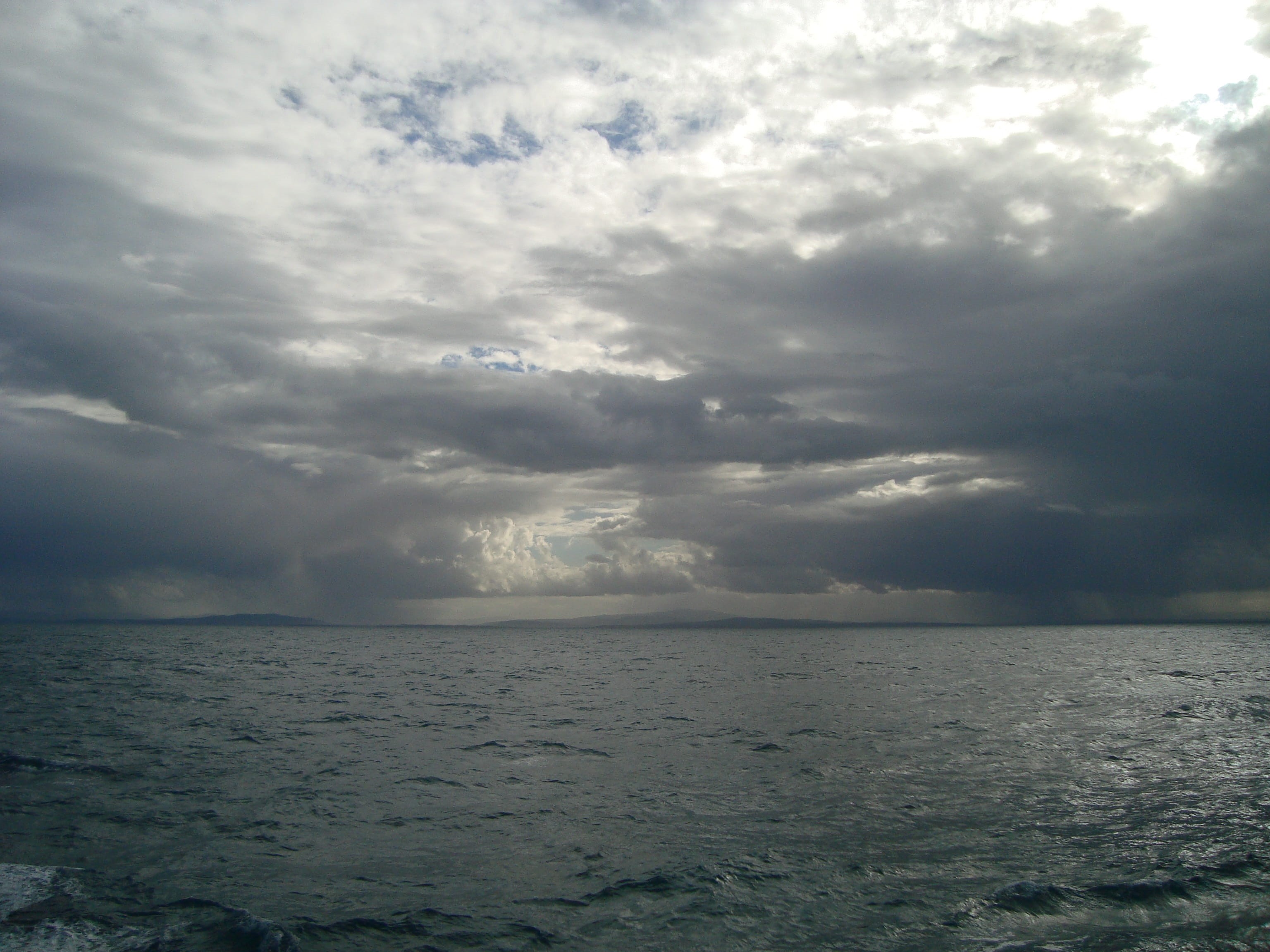 ominous, dé troit de gibraltar, sky, sea, las montañas, le rock, storm, tempête, gibraltar, power in nature, océan, estrecho de gibraltar, tranquil scene, HD Wallpaper