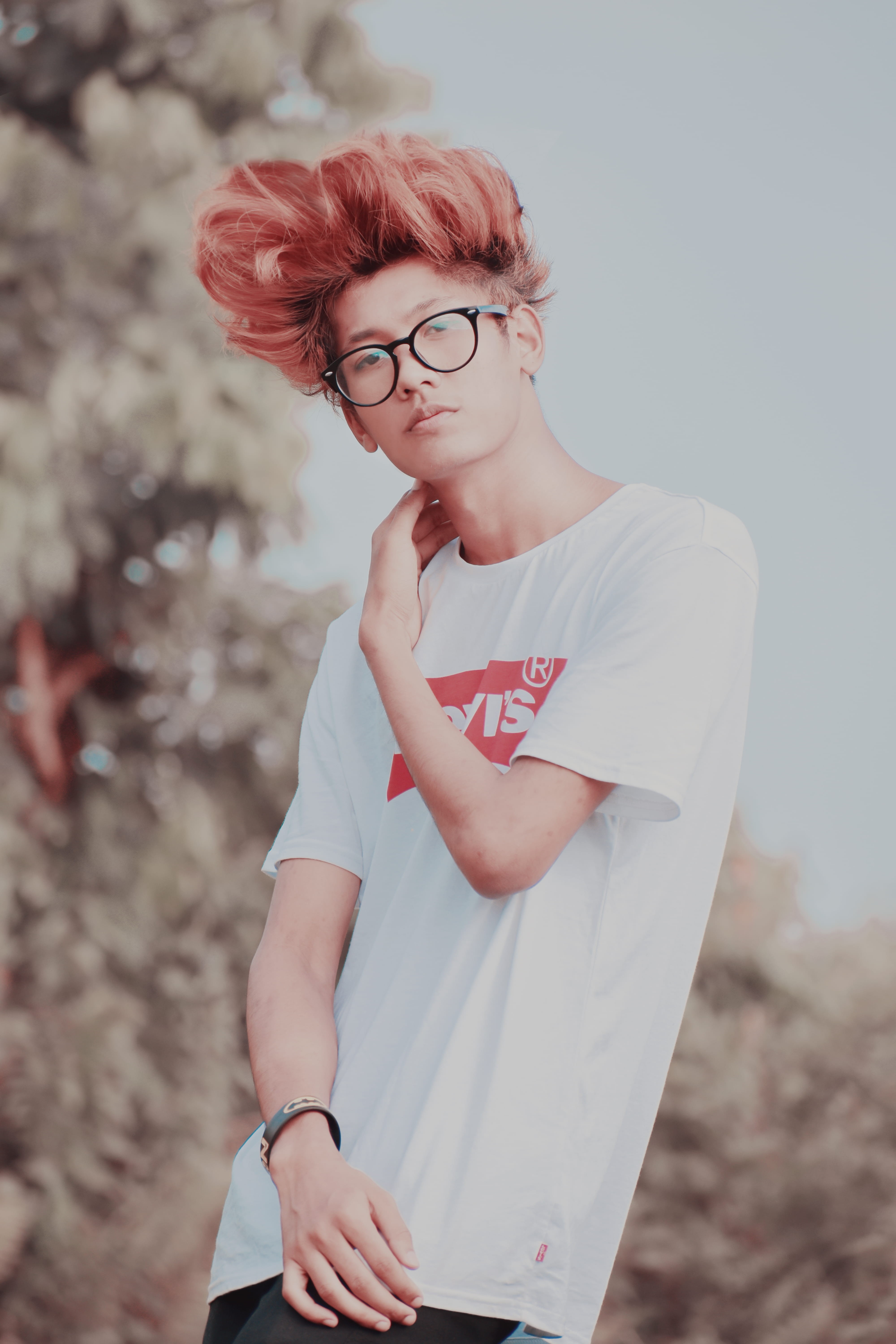 asian boy, focus on foreground, women, assam boy, fashion, apparel, 5K, sleeve, human, accessory, shorts, casual clothing, one person, person, boy with glass, Phone HD Wallpaper