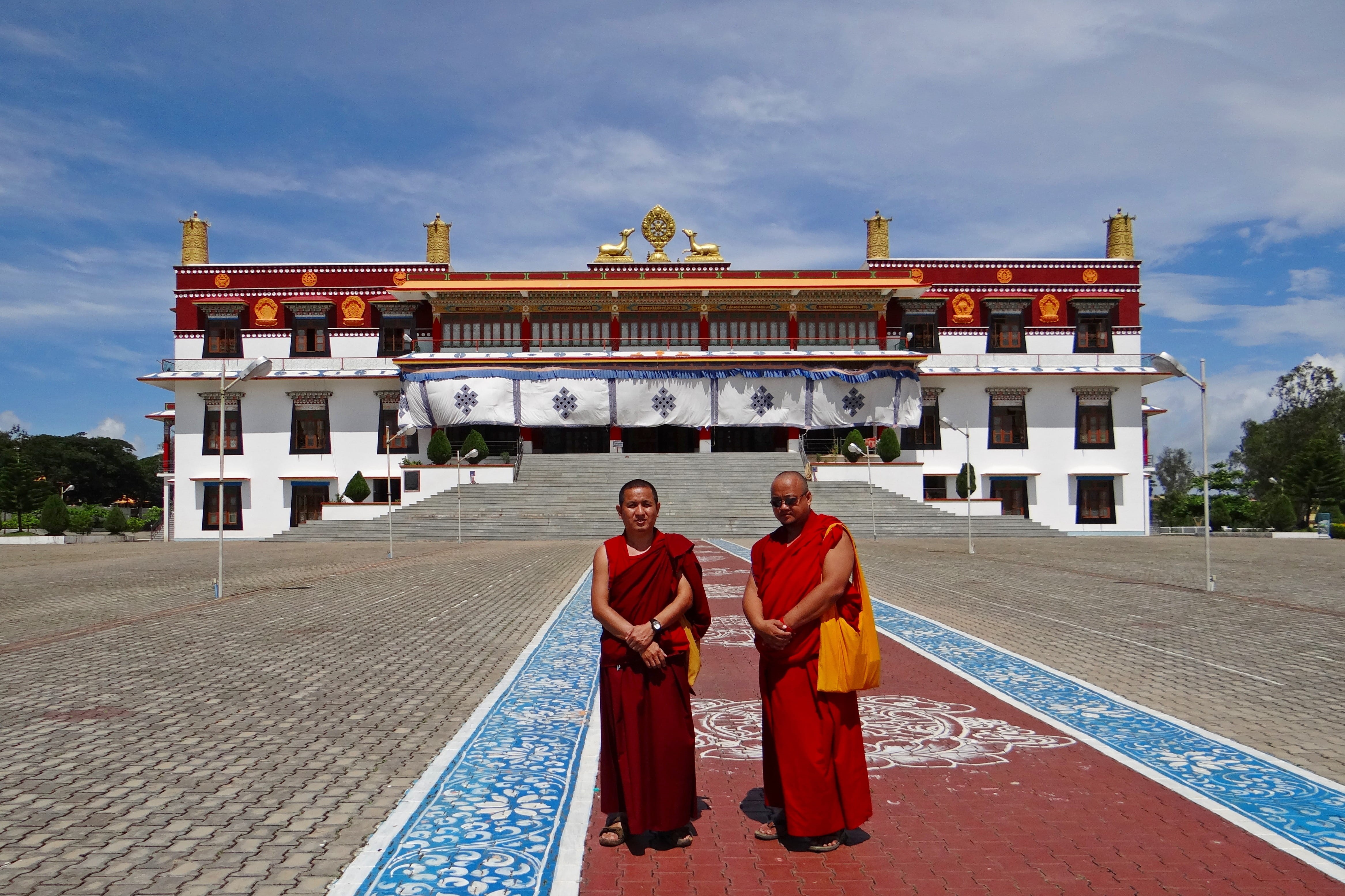 travel Locations, karnataka, adult, building exterior, tibetan settlement, buddha, palace, Drepung, place of worship, mini tibet, belief, gold, forbidden City, HD Wallpaper