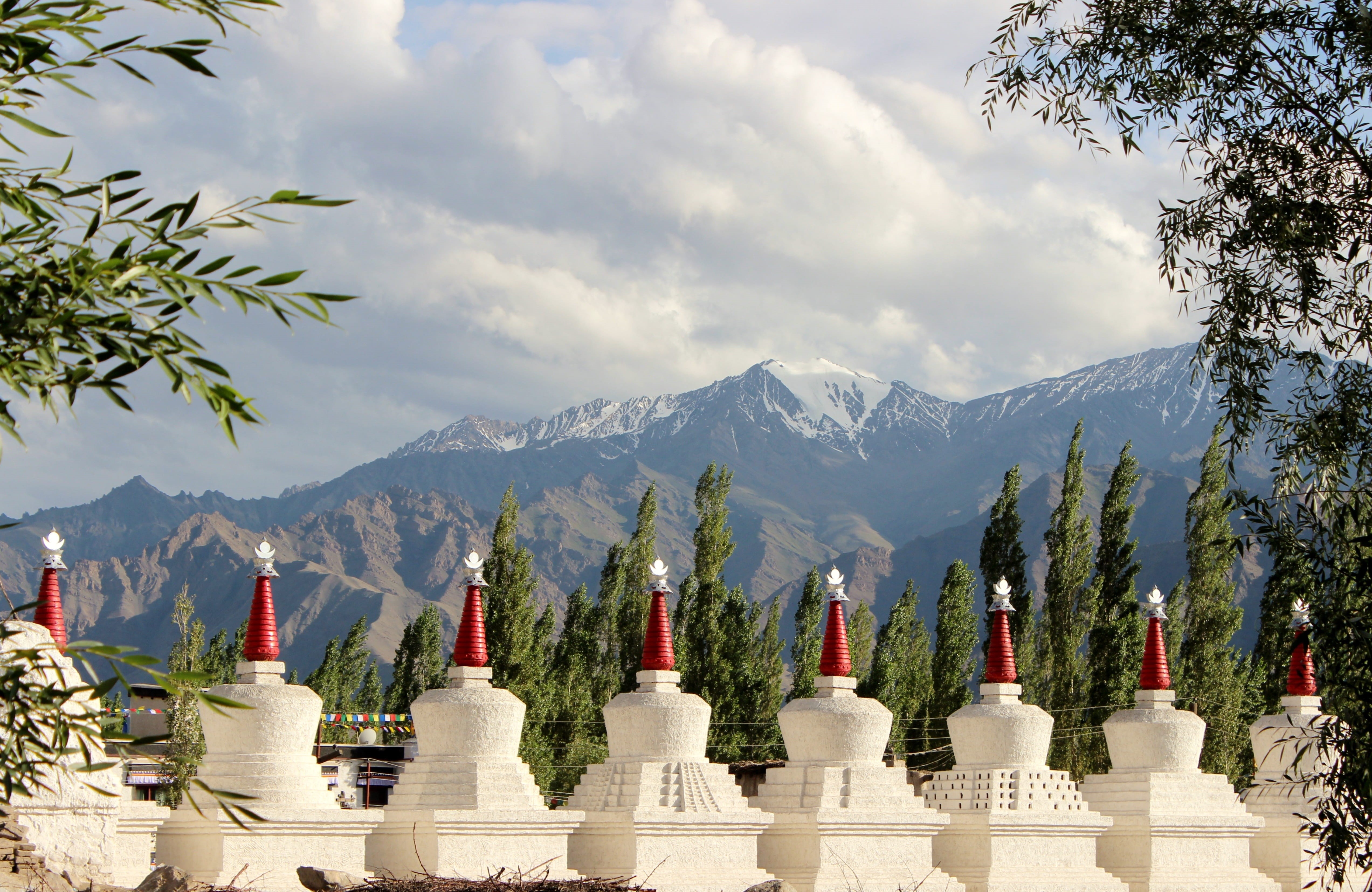 architecture, mountain range, spirituality, belief, outdoors, no people, tranquility, place of worship, scenics - nature, built structure, 4K, Monastery, HD Wallpaper