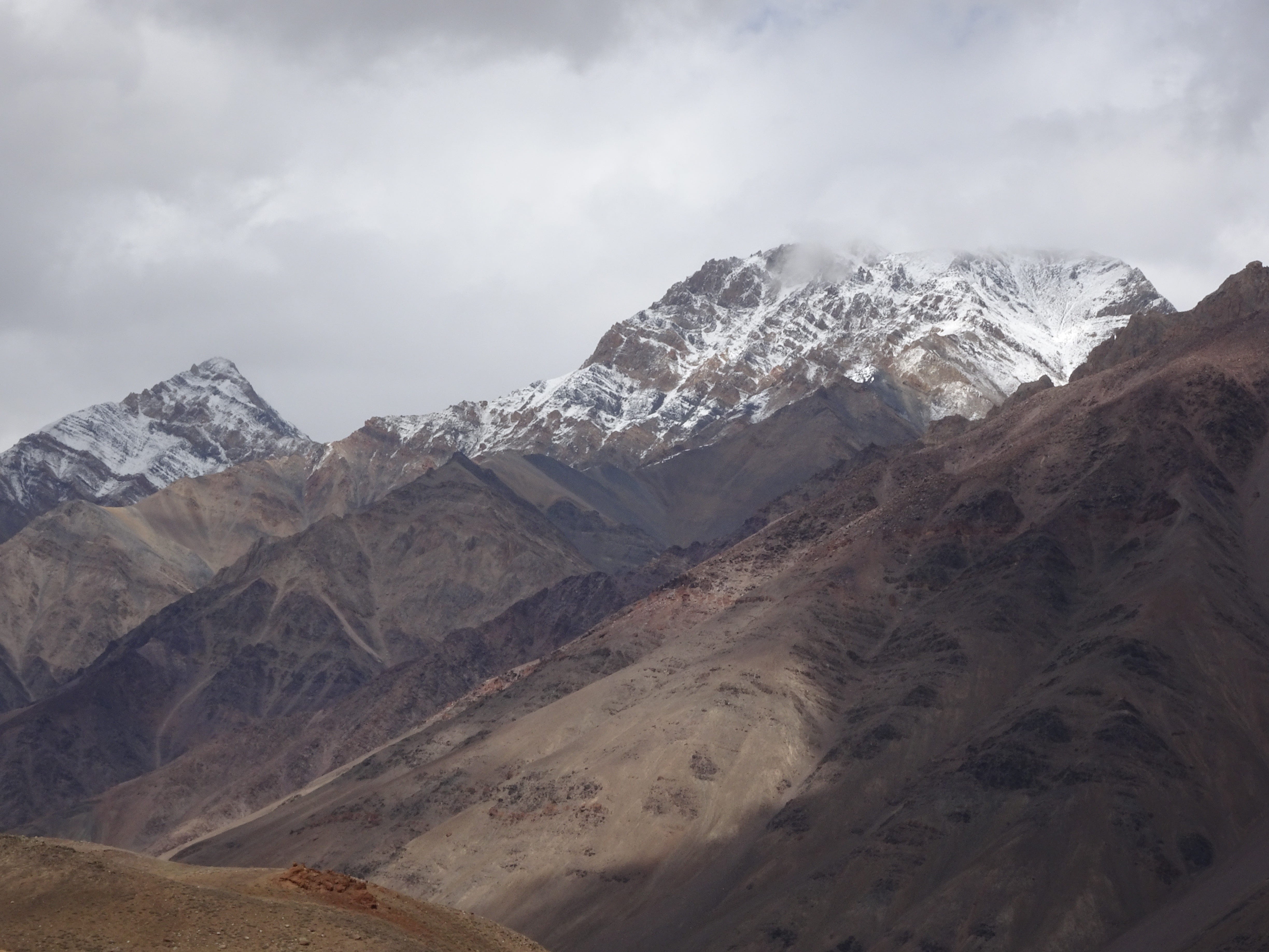 himachal pradesh, environment, 4K, beauty in nature, outdoors, snow, mountain peak, landscape, tranquil scene, sky, snowcapped mountain, mountain range, HD Wallpaper