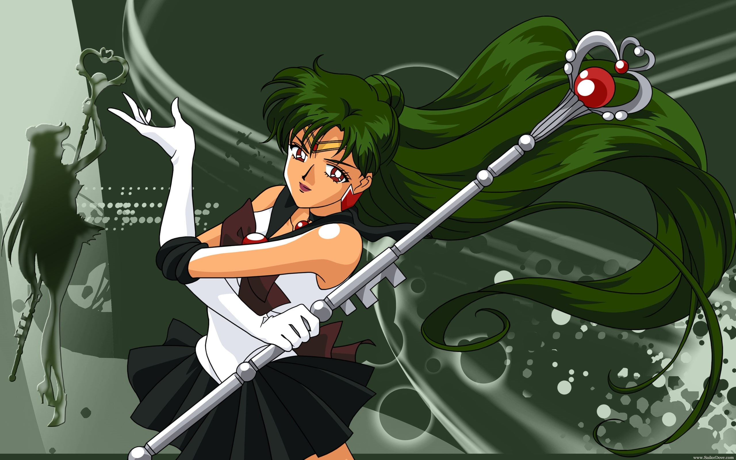 hd, Sailor Pluto, pluto, setsuna, art, moon, anime, Outer Senshi, 2K, outer, senshi, sailor, HD Wallpaper