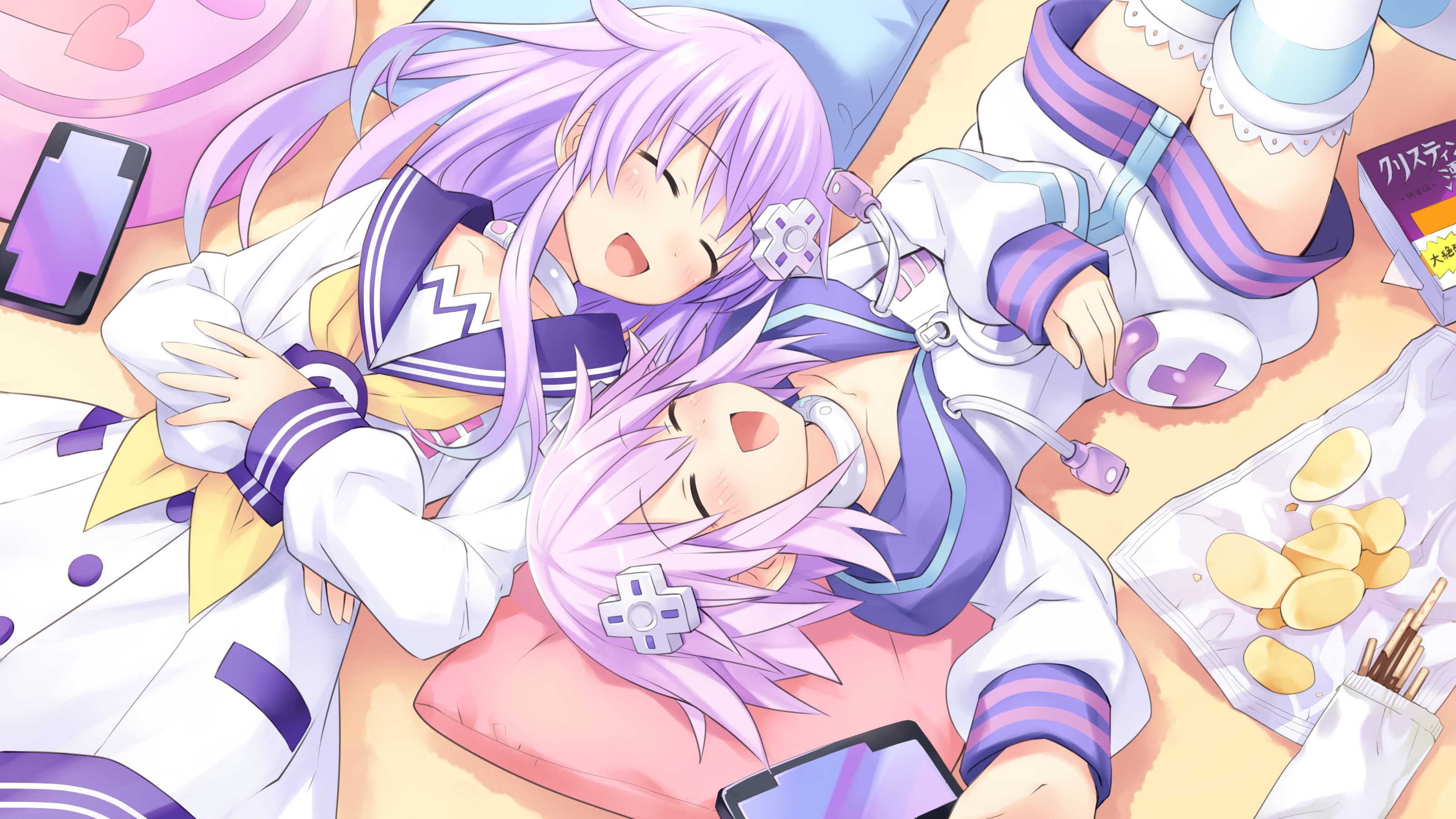 indoors, animal representation, purple, large group of objects, collection, floral pattern, no people, textile, Hyperdimension Neptunia, creativity, variation, HD Wallpaper