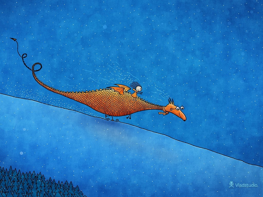 skiing, animal themes, marine, swimming, no people, blue, animal wildlife, Vladstudio, 480P, animals in the wild, outdoors, animal, sea life, snow, fish, HD Wallpaper