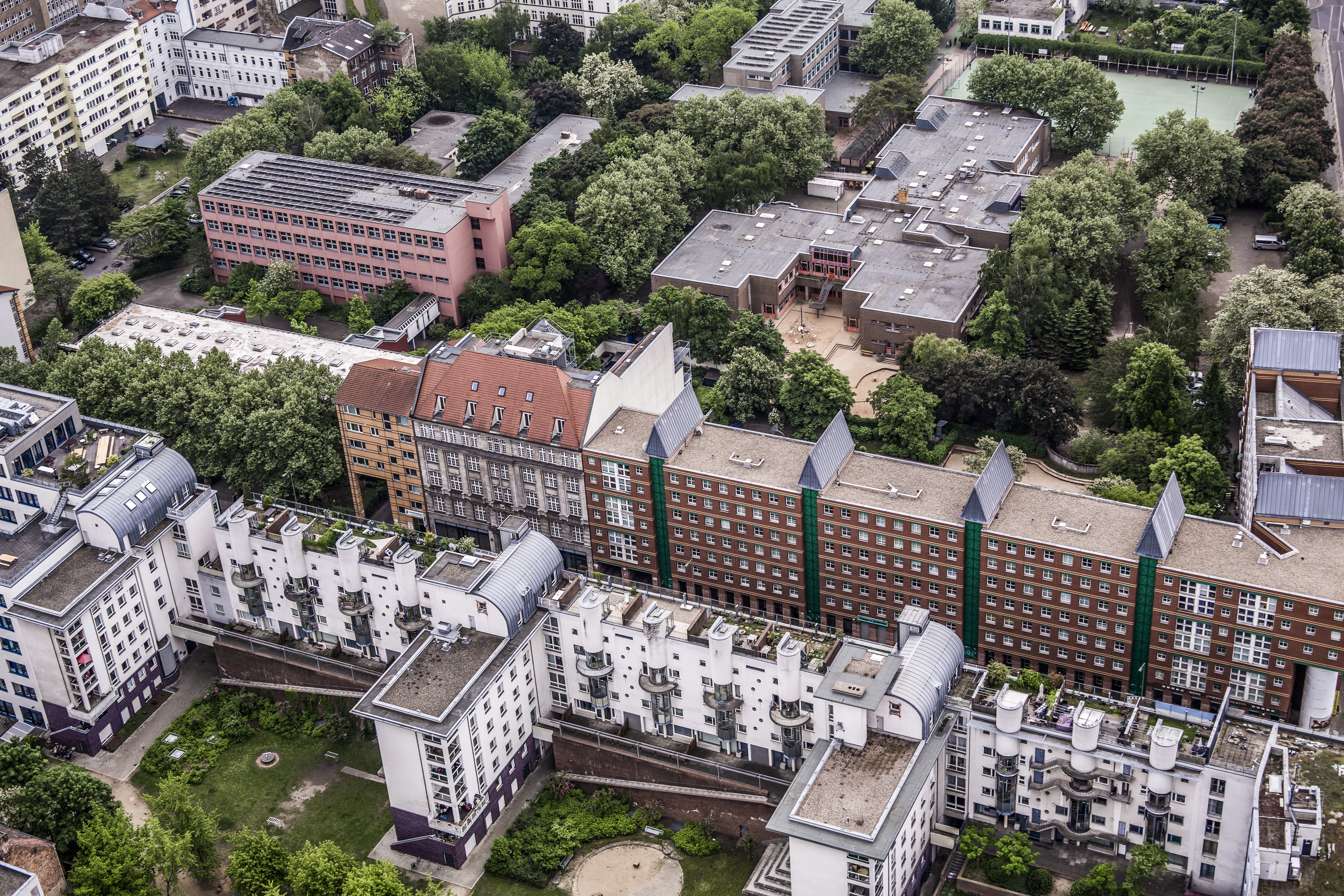 crowd, aerial, crowded, uranium, photography, cityscape, weltzeituhr, station, spree river, residential district, time-of-day, architecture, urban, road, HD Wallpaper