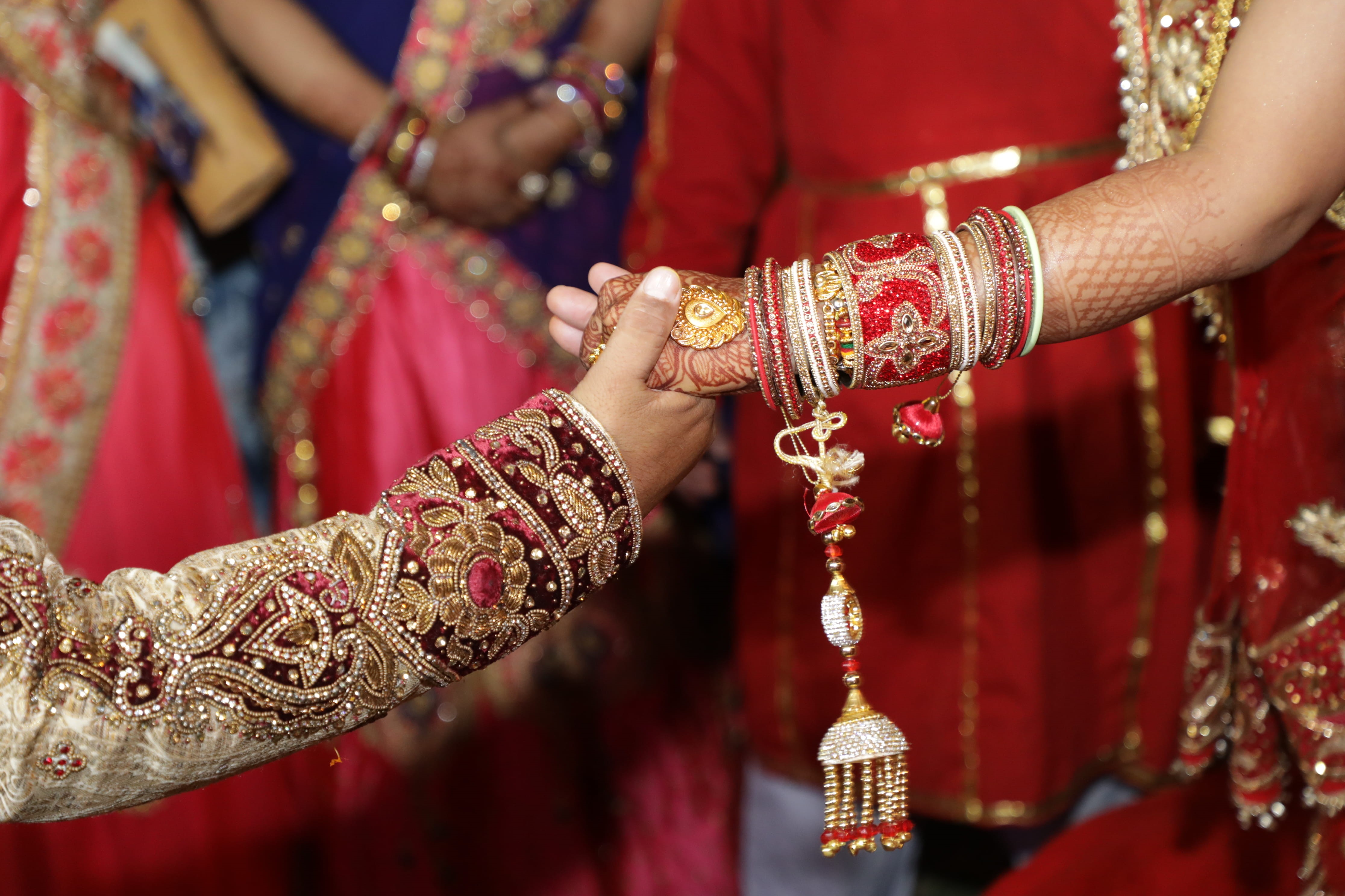 wedding, event, hands, wedding ceremony, women, positive emotion, bracelets, person, couple - relationship, wearing, celebration, people, fashion, holding hands, HD Wallpaper