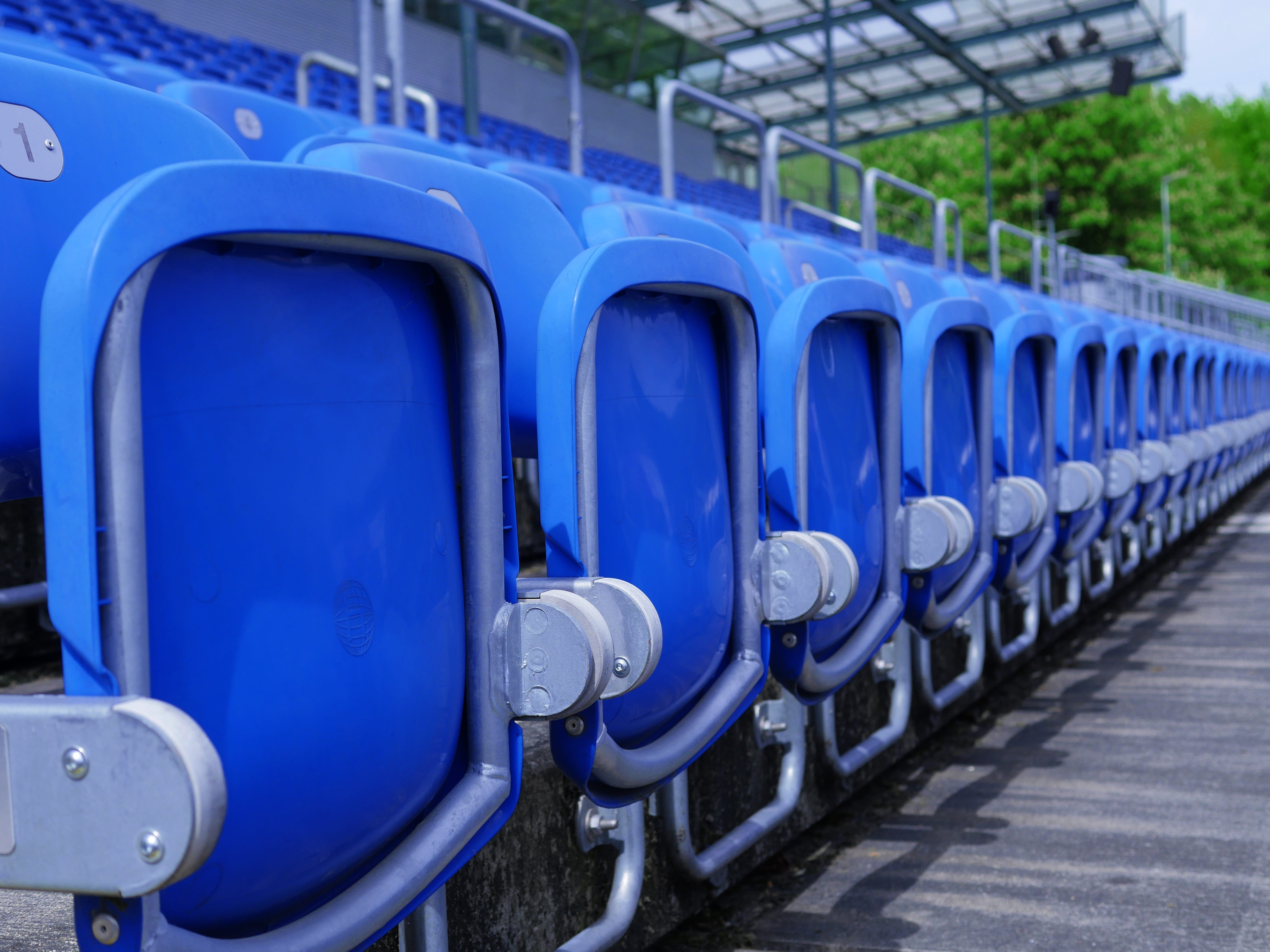 closed, outdoors, seats, numbers, in a row, occurs, numbered, leisure, gray, sit, focus on foreground, plastic chair, series, alignment, day, no people, HD Wallpaper