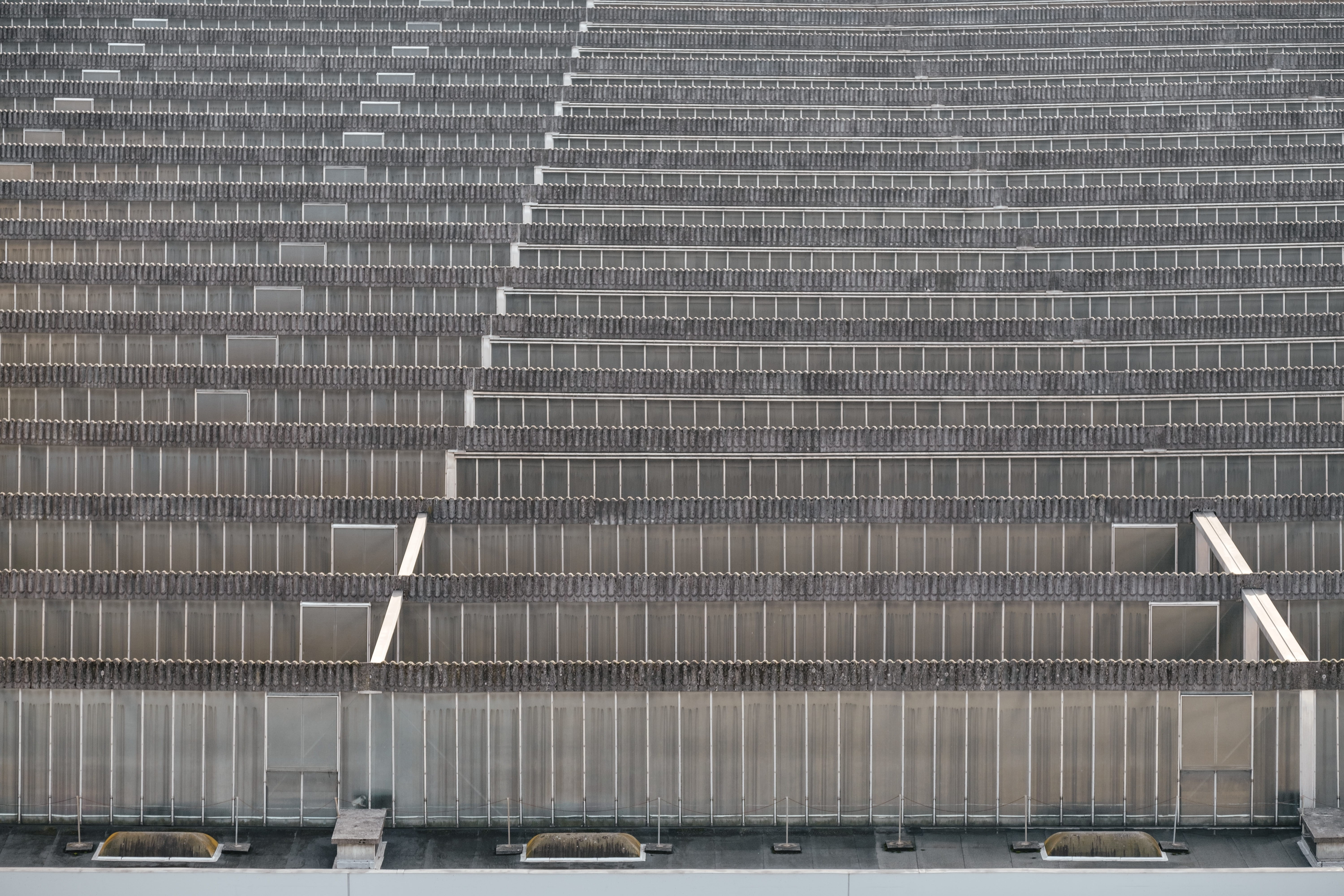 no people, building exterior, pattern, built structure, in a row, brown, car, nature, fujifilm, room, concrete, rooftop, building, motor vehicle, grey, HD Wallpaper