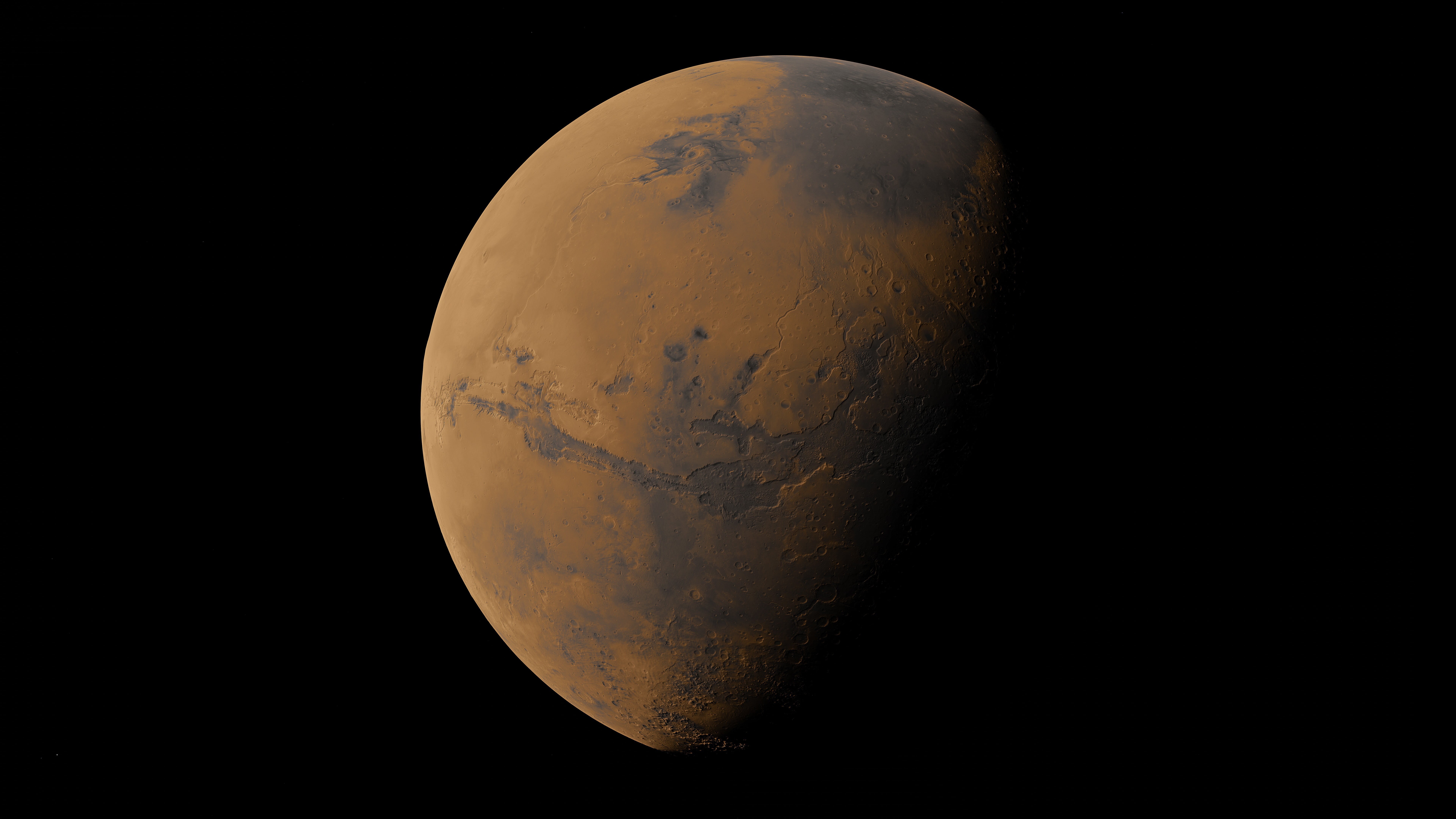 single object, Mars, topography, astronomy, nature, planet - space, 8K, beauty in nature, space and astronomy, planetary moon, science, satellite view, HD Wallpaper