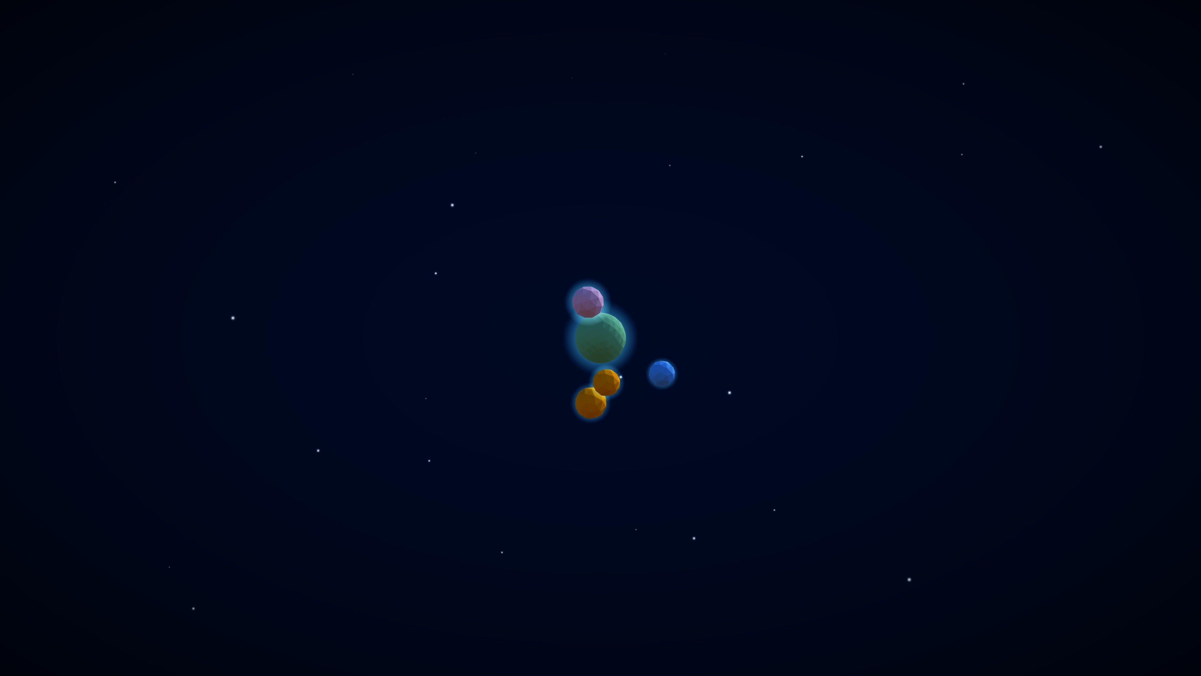 4096x2304 px, galaxy, 4K, digital art, space, stars, planet, HD Wallpaper