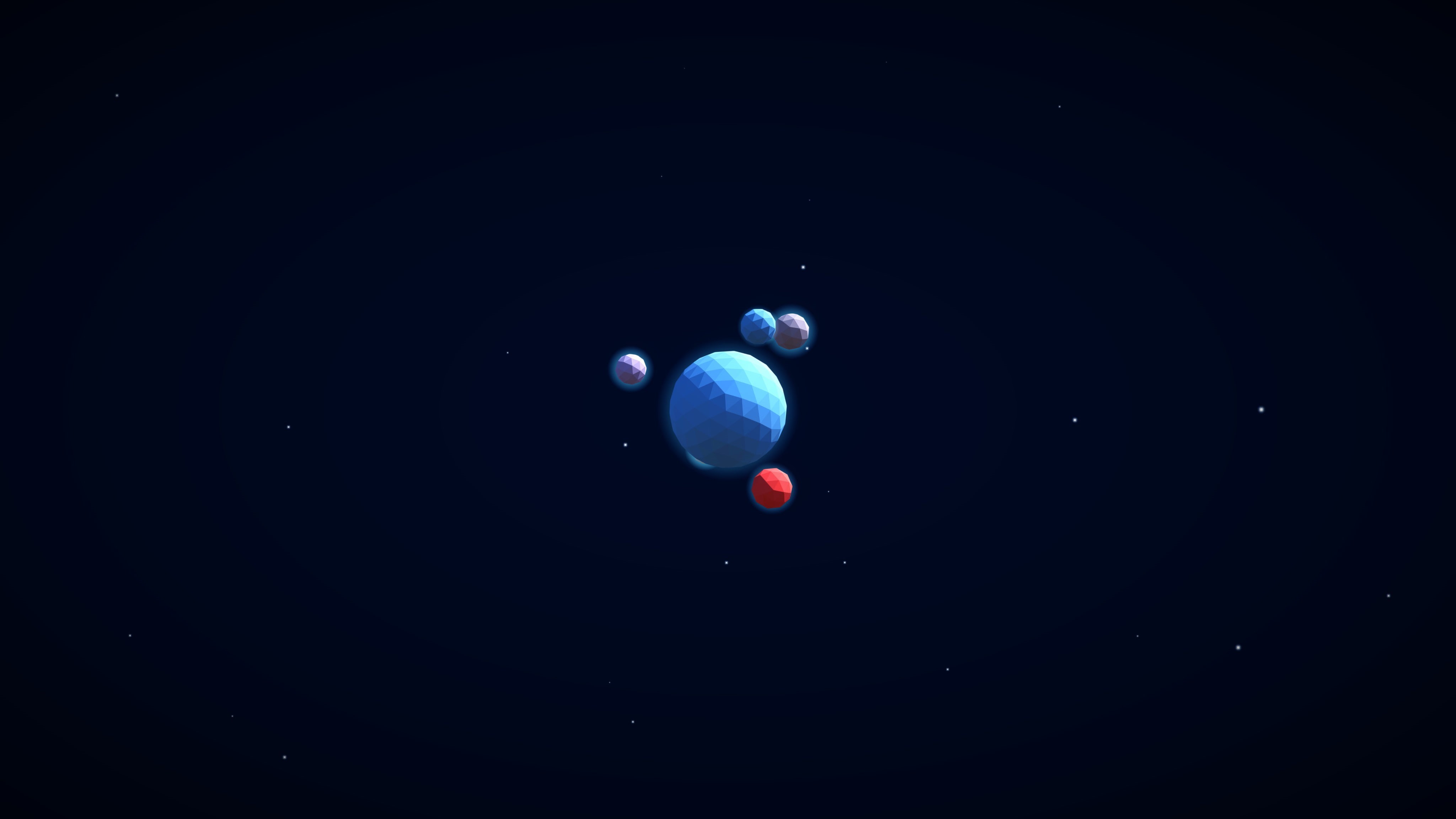 stars, digital art, 4K, space, 4096x2304 px, planet, galaxy, HD Wallpaper