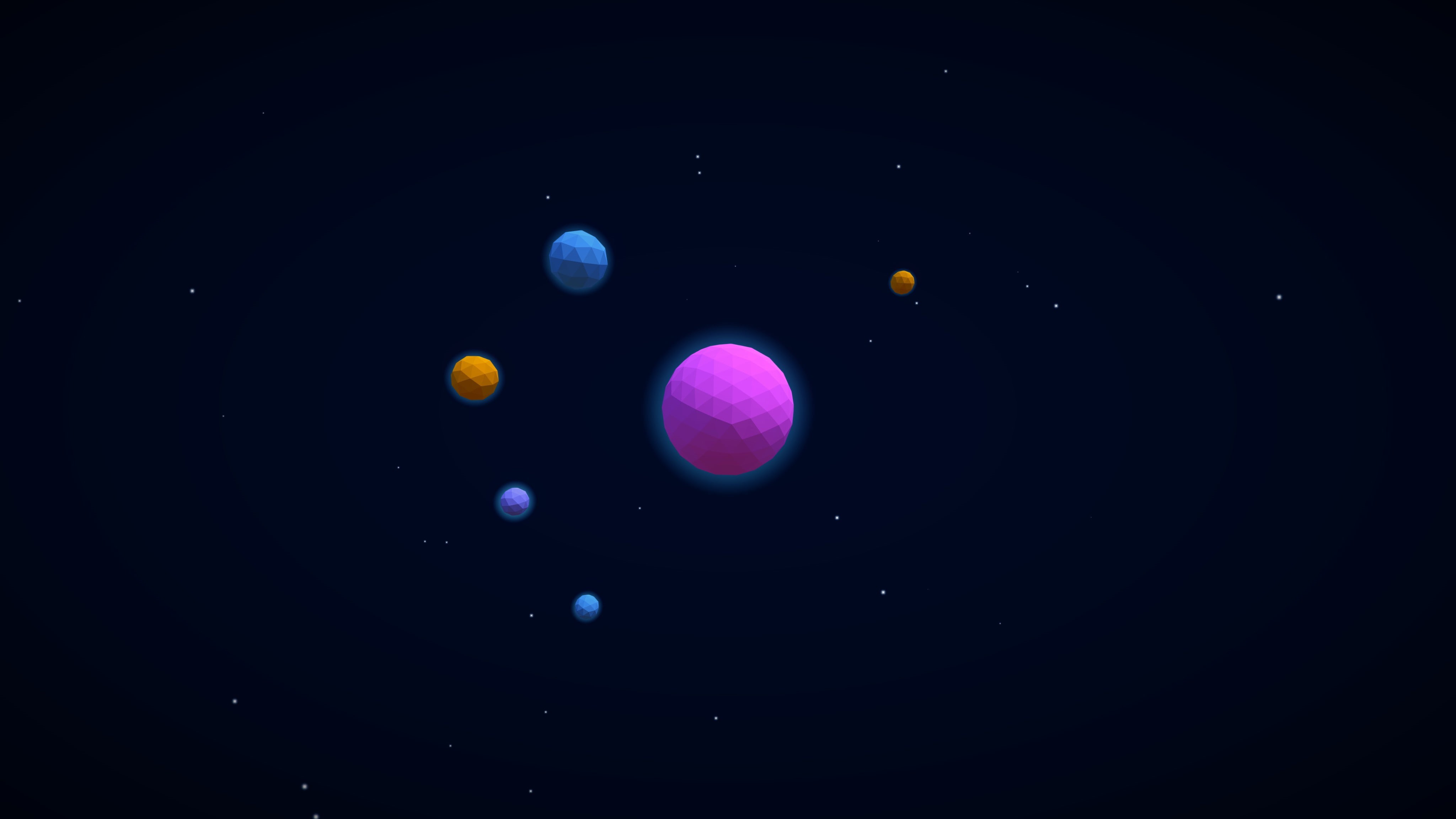 stars, digital art, 4K, planet, 4096x2304 px, space, galaxy, HD Wallpaper
