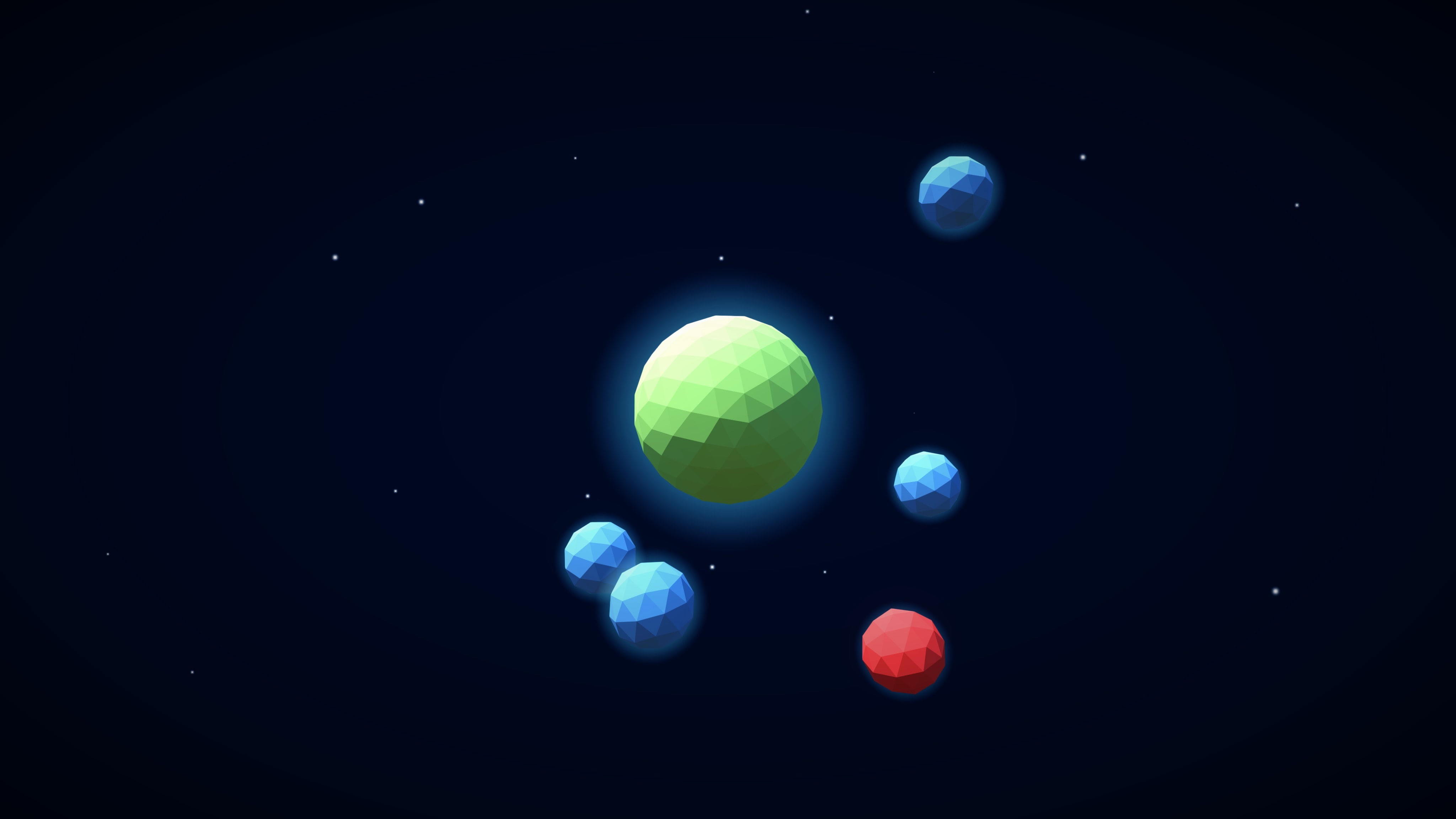 digital art, stars, galaxy, space, planet, 4K, 4096x2304 px, HD Wallpaper