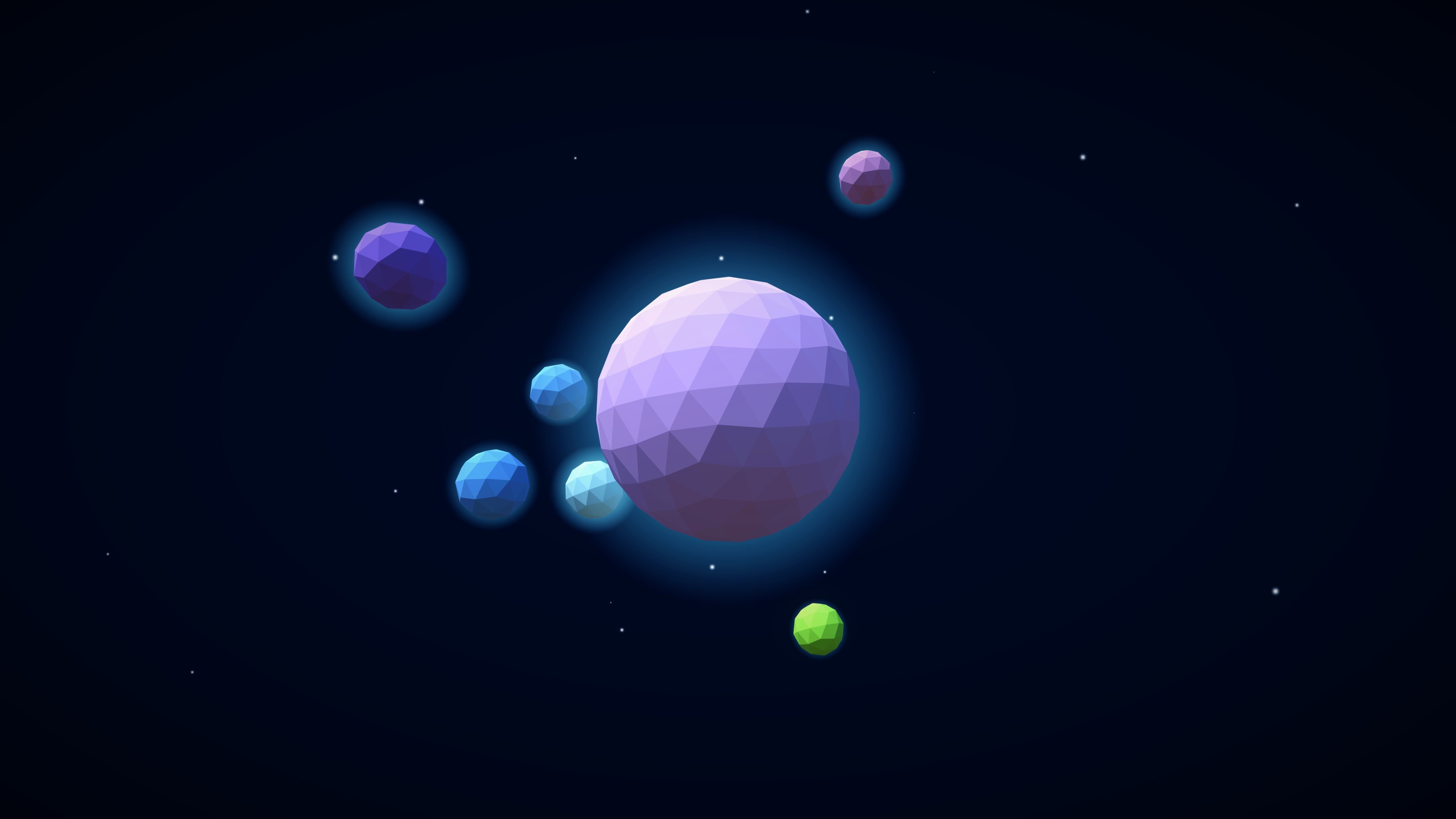 space, planet, 4K, digital art, 4096x2304 px, stars, galaxy, HD Wallpaper