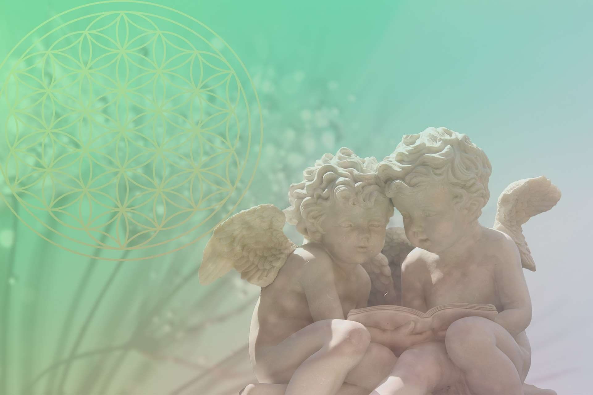 shirtless, female likeness, day, christianity, angelic, 1080P, religion, esoteric, fantasy, focus on foreground, creativity, male likeness, art and craft, HD Wallpaper