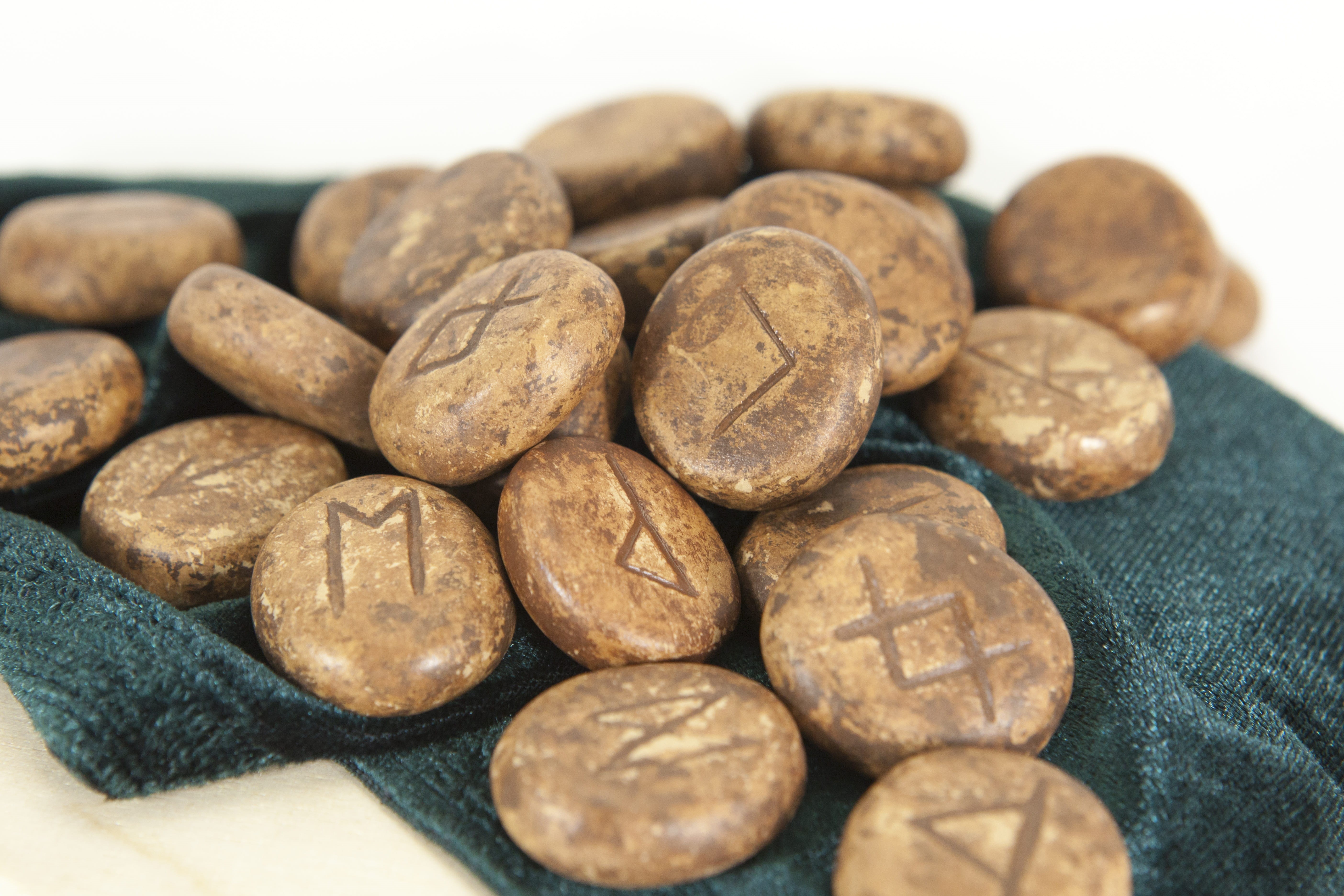 the success of the, still life, a set of stones, nut, hieroglyphs, stones for divination, divination, group of objects, beautiful, close-up, wellbeing, HD Wallpaper