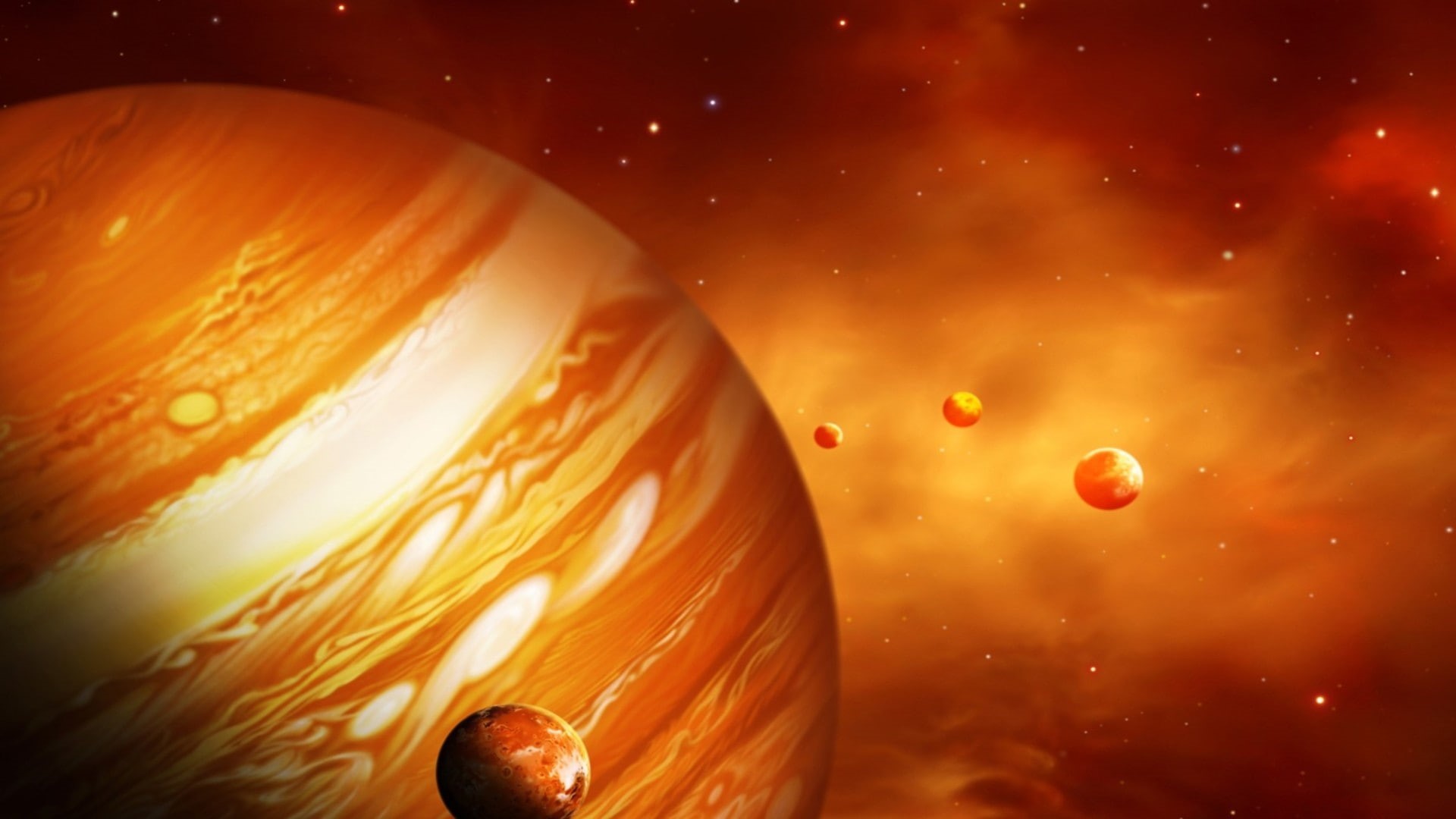 moon, orange, planet - space, celebration, fruit, orange color, science, space art, night, outdoors, nature, 1080P, space, no people, food, astronomy, HD Wallpaper