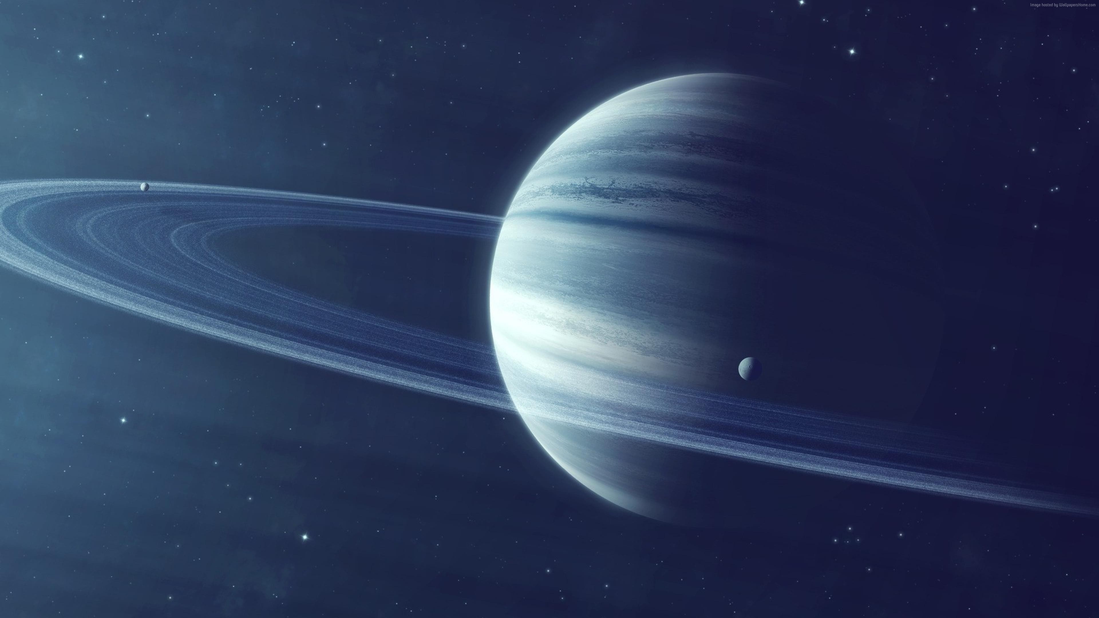 technology, planet earth, planet - space, 4K, Saturn, sky, sphere, no people, night, shape, solar system, lens flare, motion, spinning, abstract, astronomy, HD Wallpaper