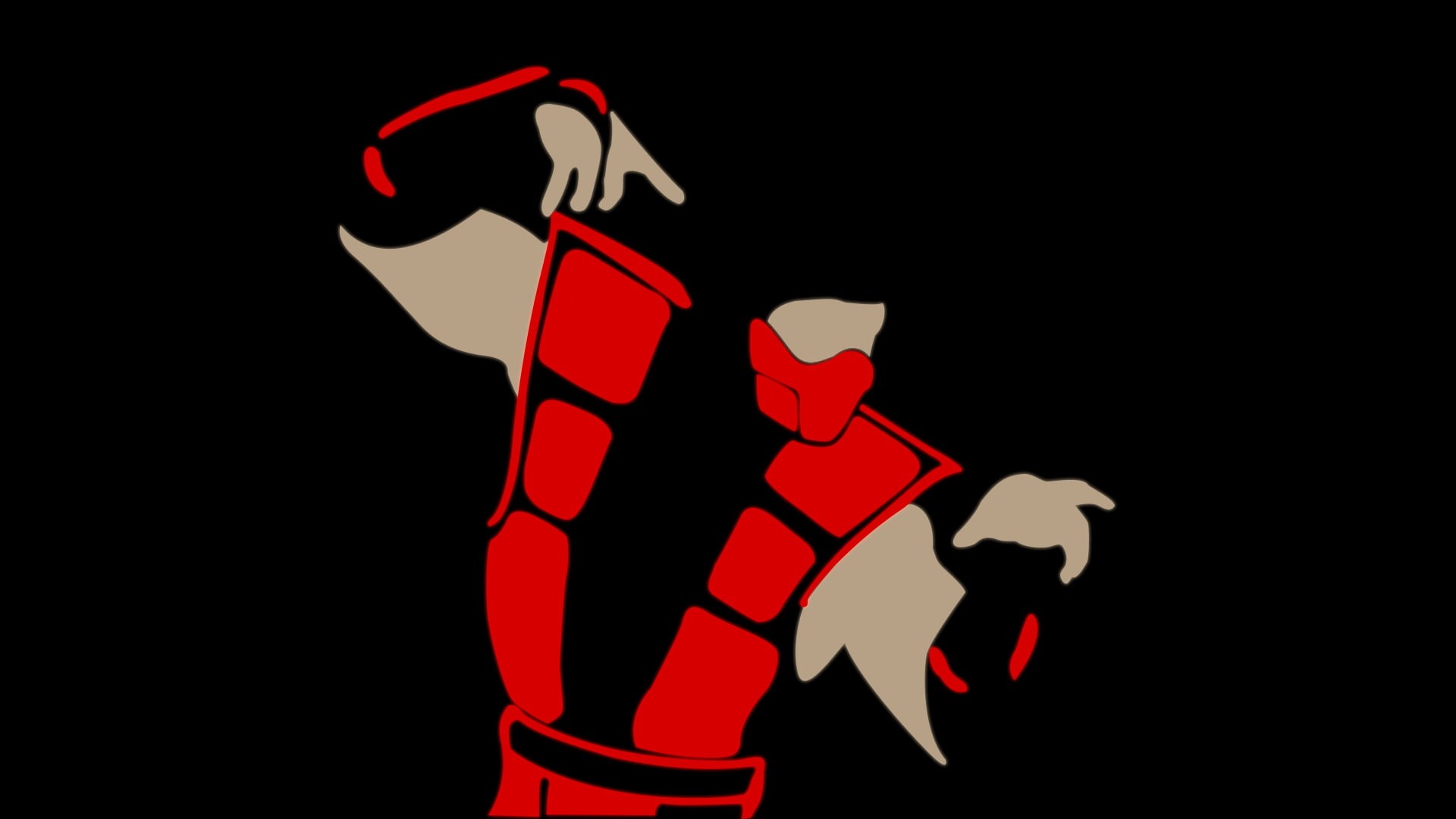 Ermac (Mortal Kombat), Ninja, Mask, Mortal Kombat, Minimalist, 1080P, HD Wallpaper