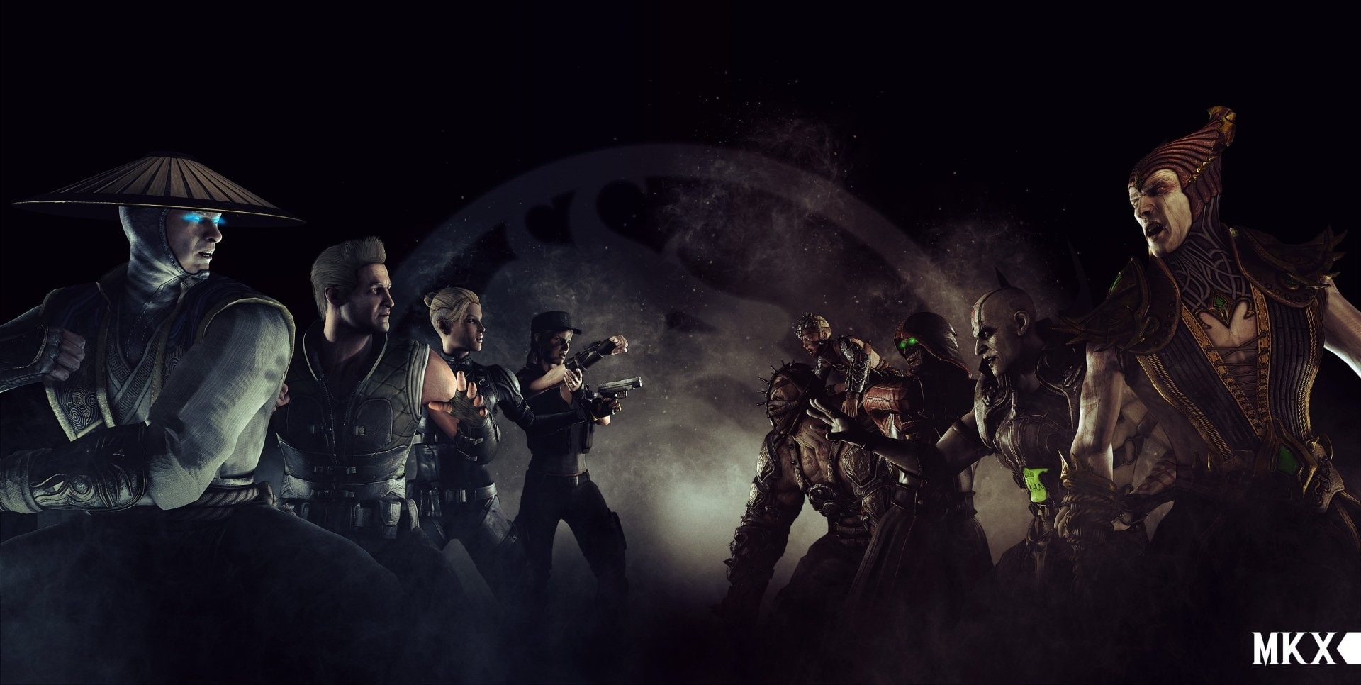 Hat, people, fighting, Ferra and Torr (Mortal Kombat), Cassie Cage, aggression, Pistol, conflict, clothing, activity, Johnny Cage (Mortal Kombat), Shinnok (Mortal Kombat), HD Wallpaper