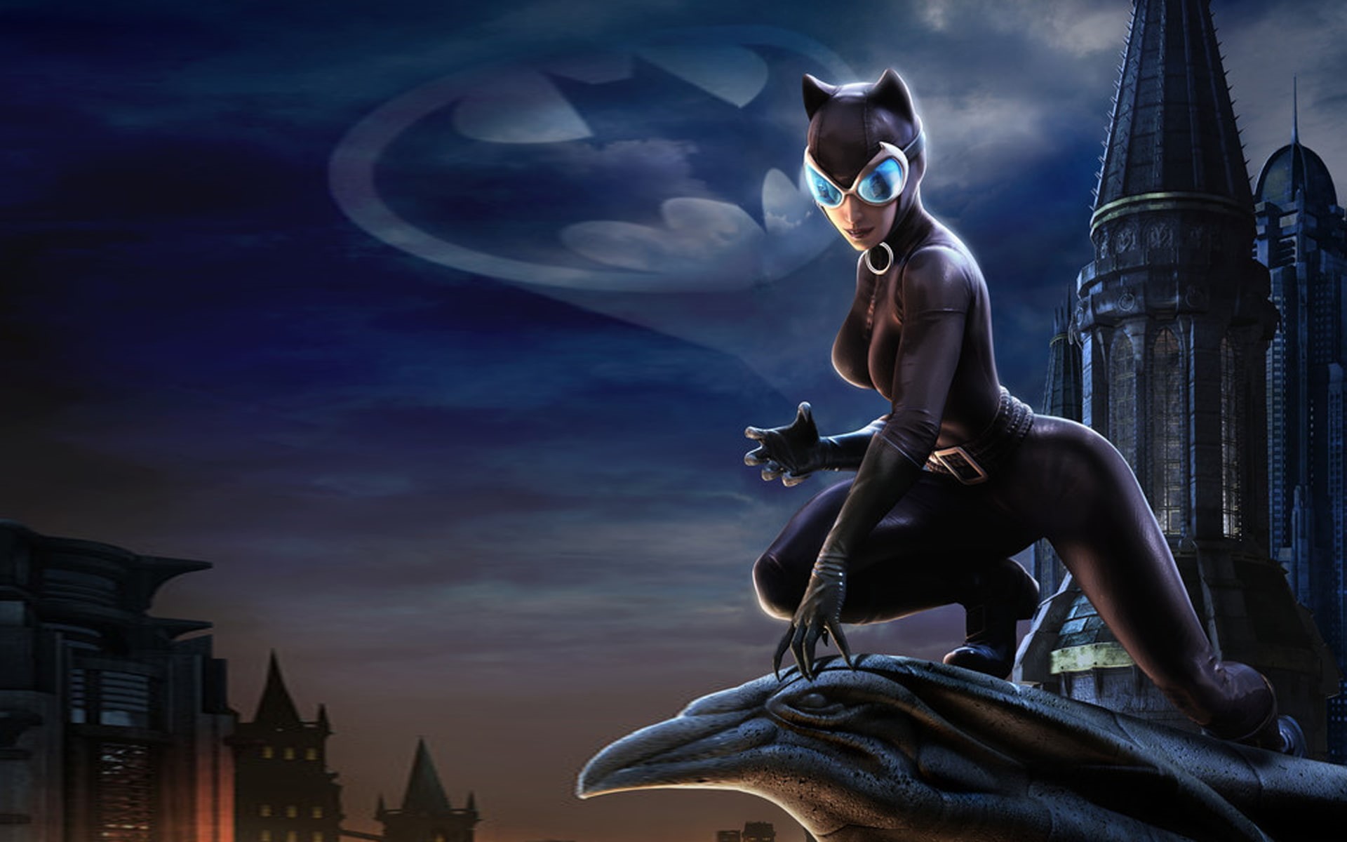 1080P, dc, online, backgrounds, catwoman, desktop, universe, windows, HD Wallpaper
