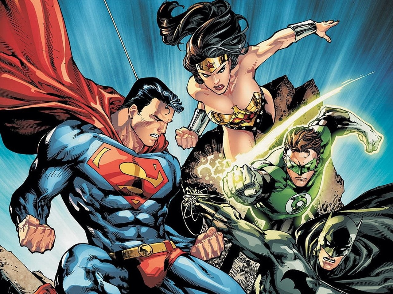 Superman, Comics, Wonder Woman, 720P, DC Universe, Batman, Green Lantern, HD Wallpaper