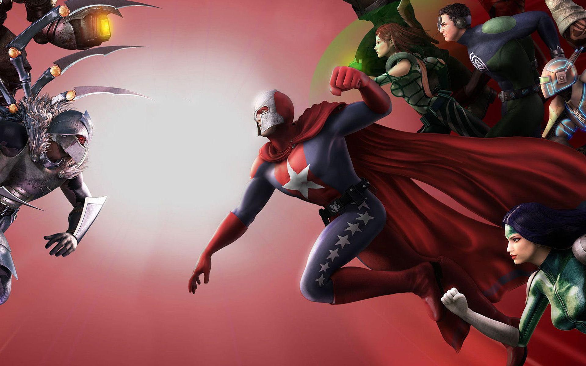 heroes, city of heroes, universe, 1080P, games, dc, illustration, 1920x1200, city, HD Wallpaper