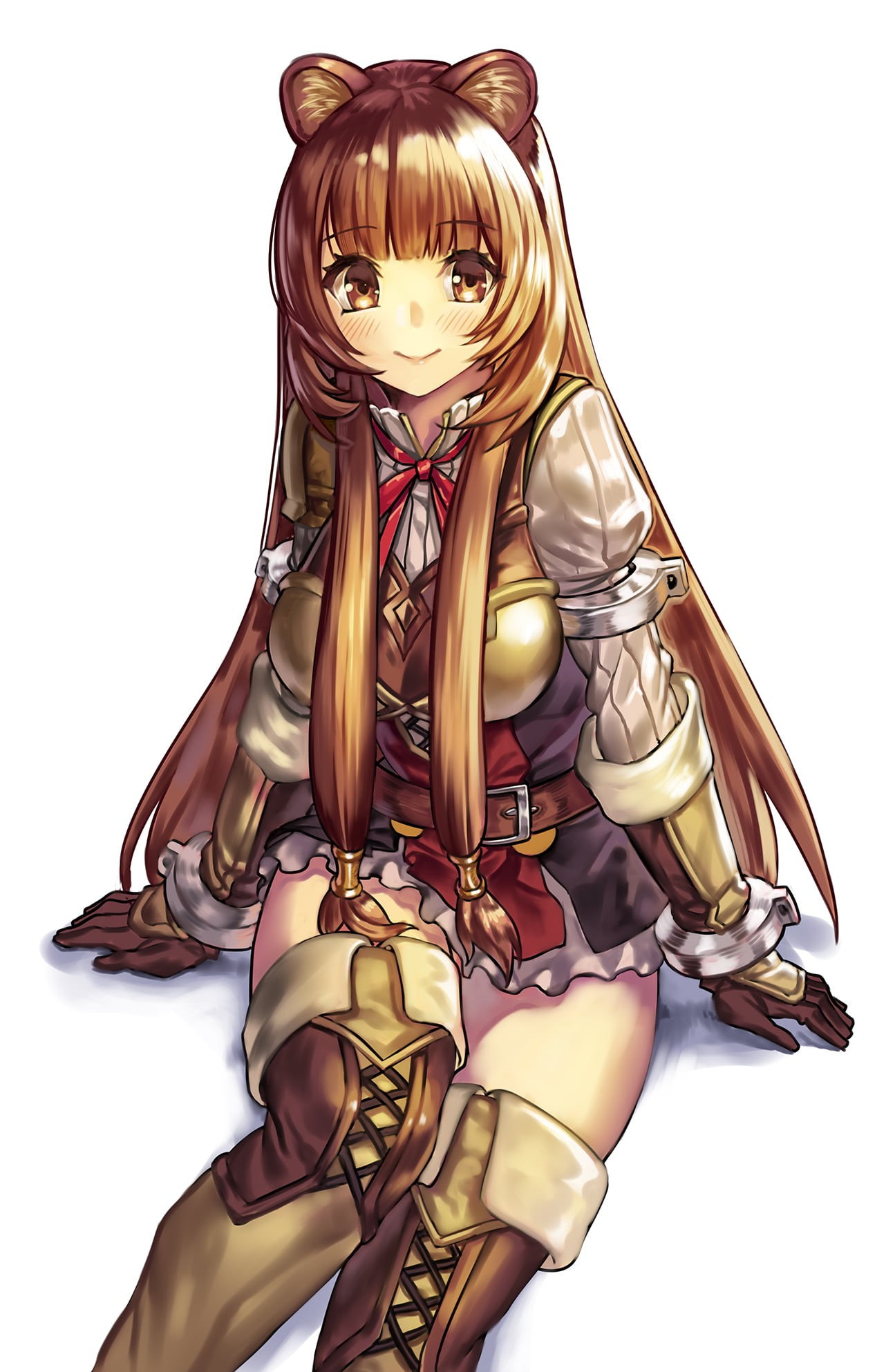 Tate no Yuusha no Nariagari, anime girls, long hair, animal ears, Raphtalia, brunette, 1080P, Phone HD Wallpaper