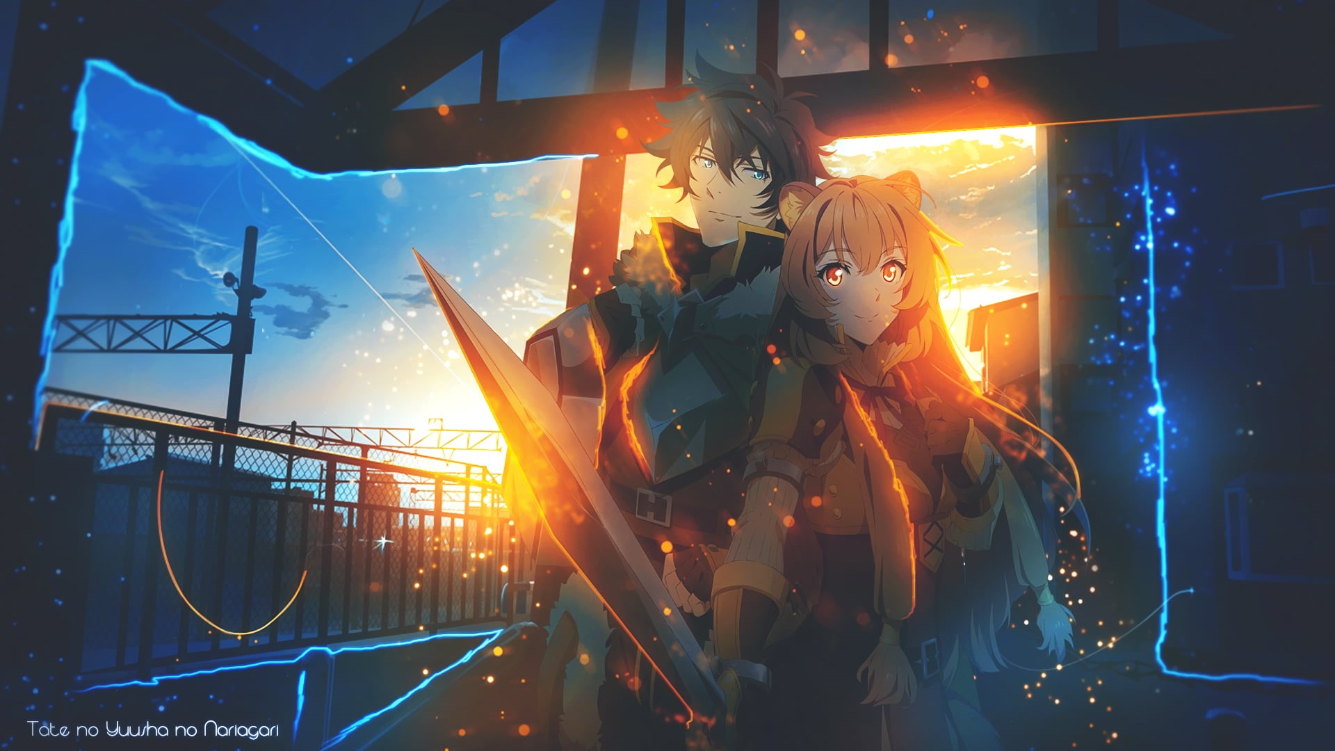 Iwatani Naofumi, Raphtalia, Tate no Yuusha no Nariagari, 1080P, couple, HD Wallpaper