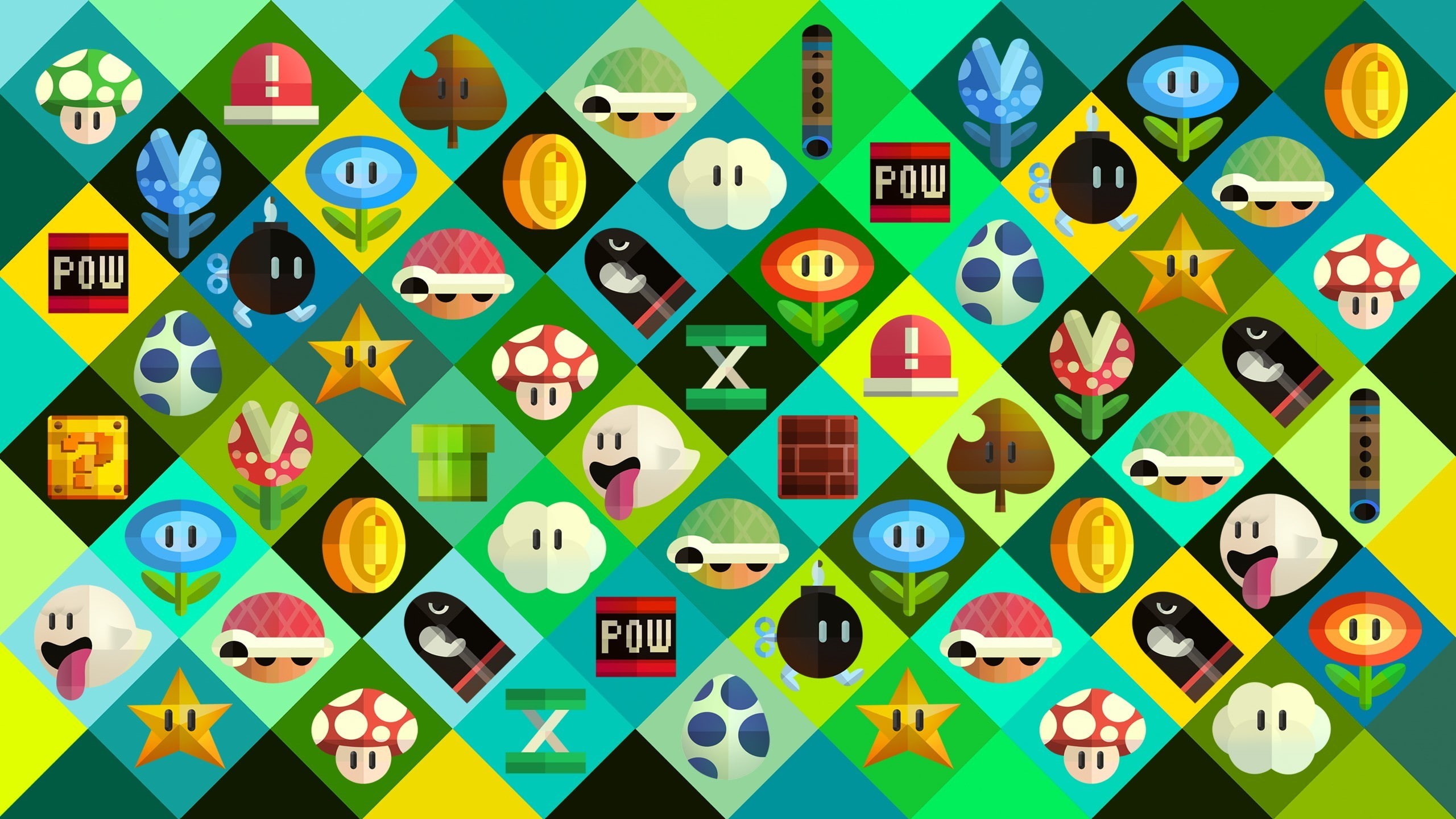 2K, video games, Super Mario, Nintendo, Mario Bros., HD Wallpaper