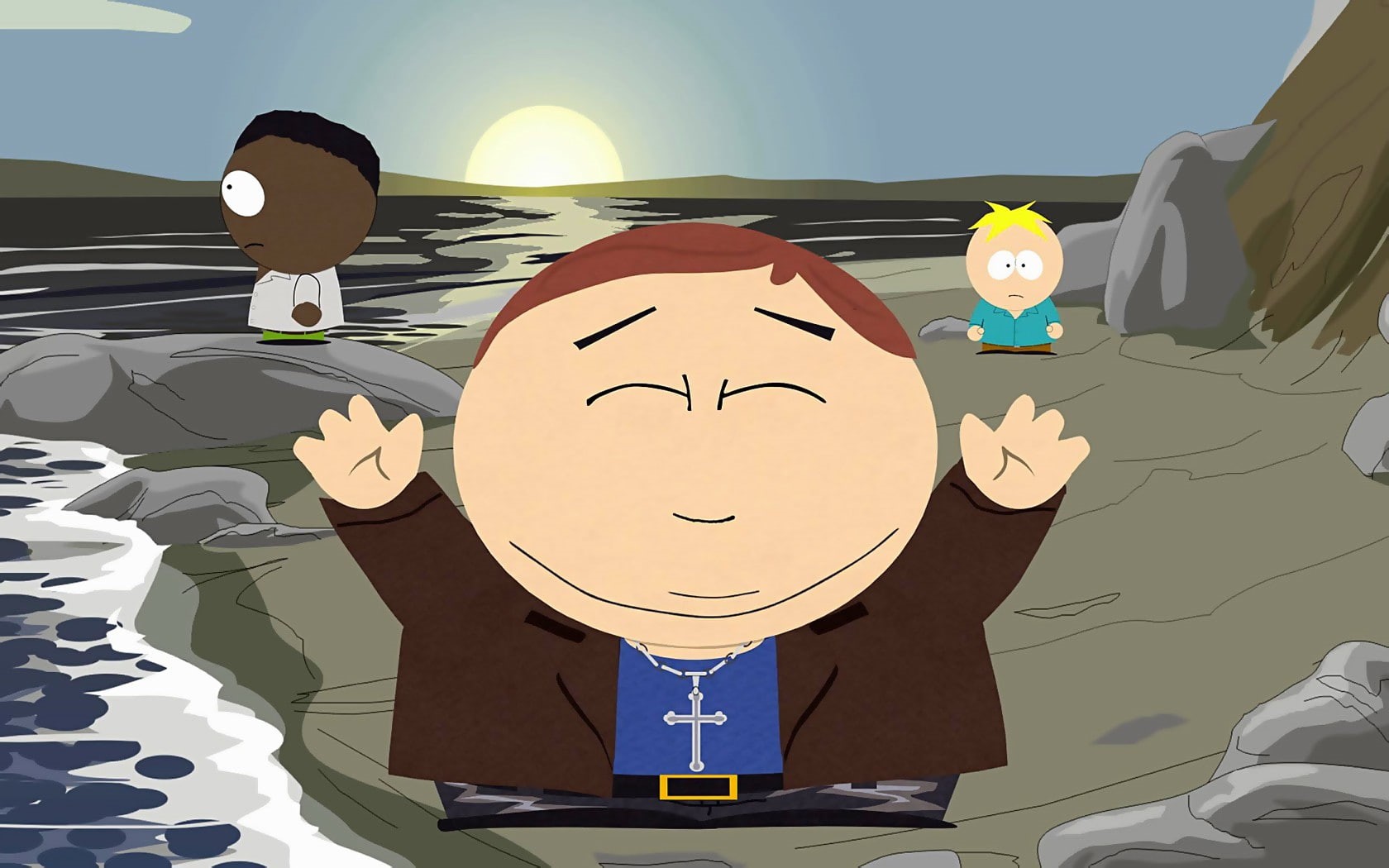 face, Butters, art and craft, real people, front view, Eric Cartman, communication, geometric shape, human representation, lifestyles, anthropomorphic face, HD Wallpaper