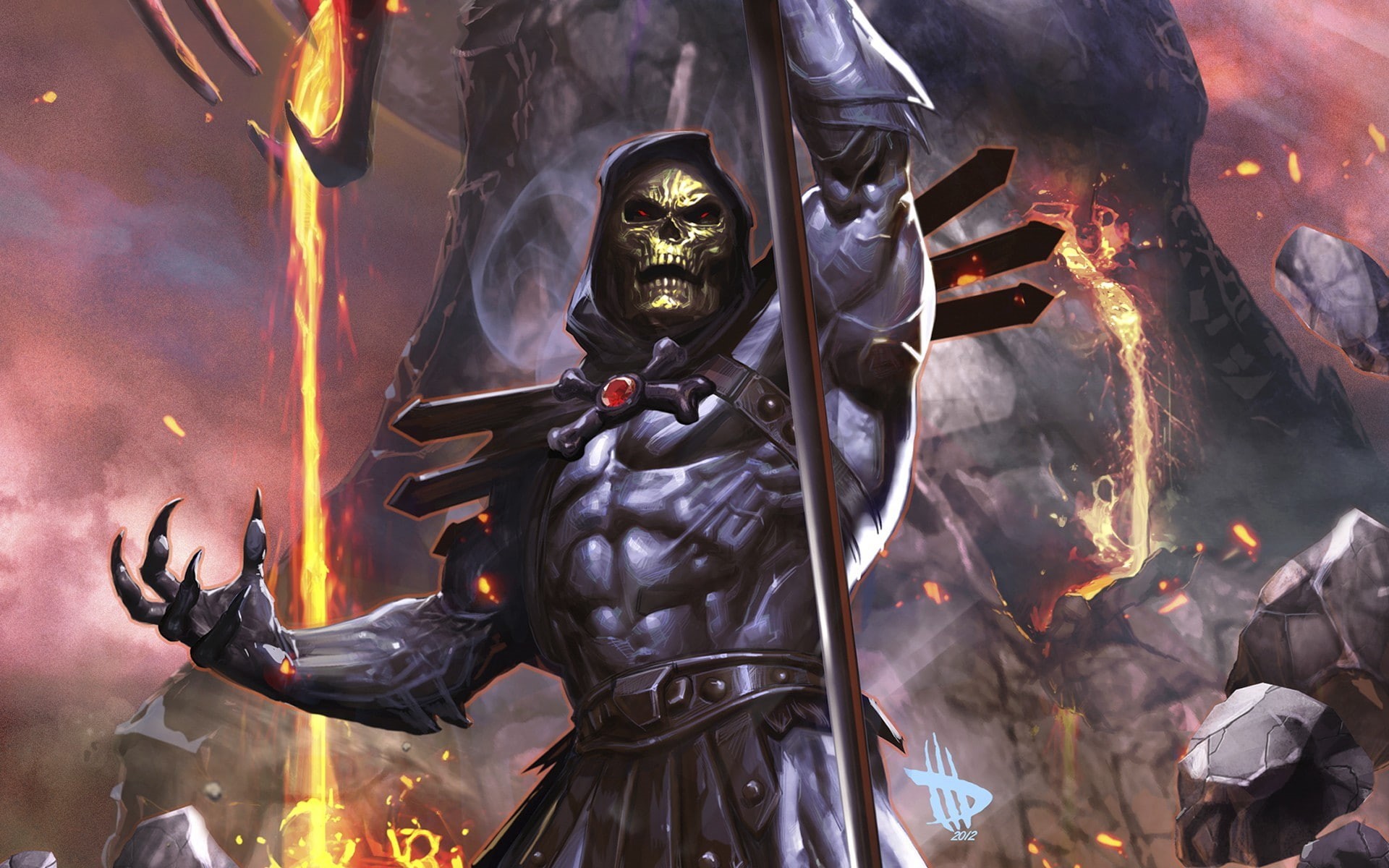 1080P, He-Man, fantasy art, Skeletor, He-Man and the Masters of the Universe, HD Wallpaper