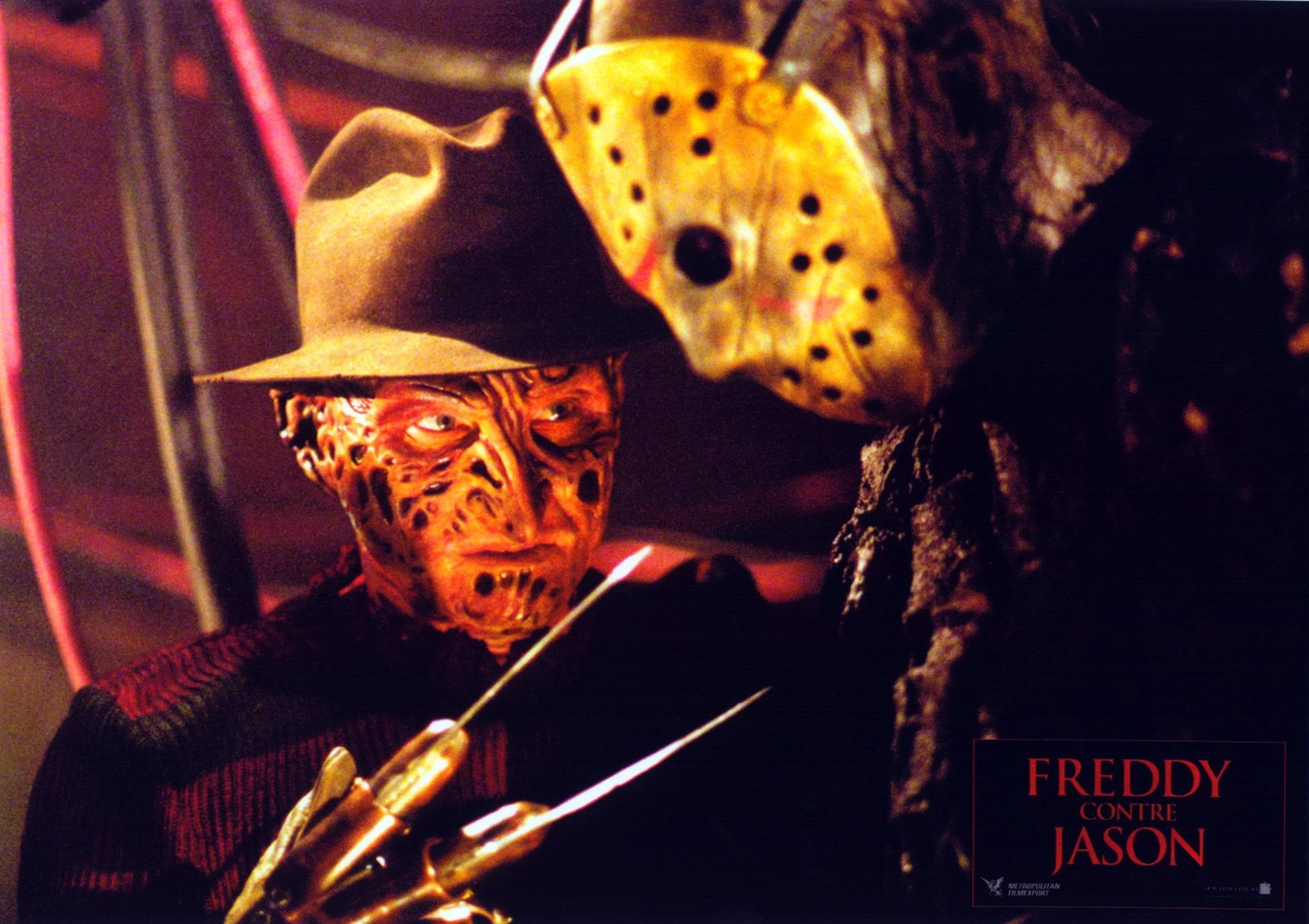 arts culture and entertainment, celebration, disguise, Freddy Vs. Jason, indoors, mask - disguise, Freddy, halloween, screenshot, mask, representation, HD Wallpaper