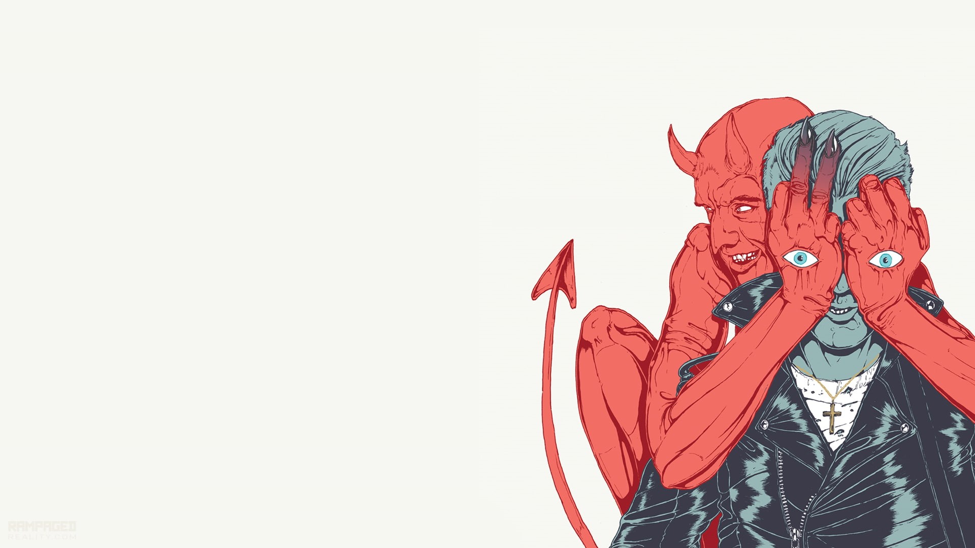 Queen Of The Stone Age, Devil, album covers, 1080P, HD Wallpaper
